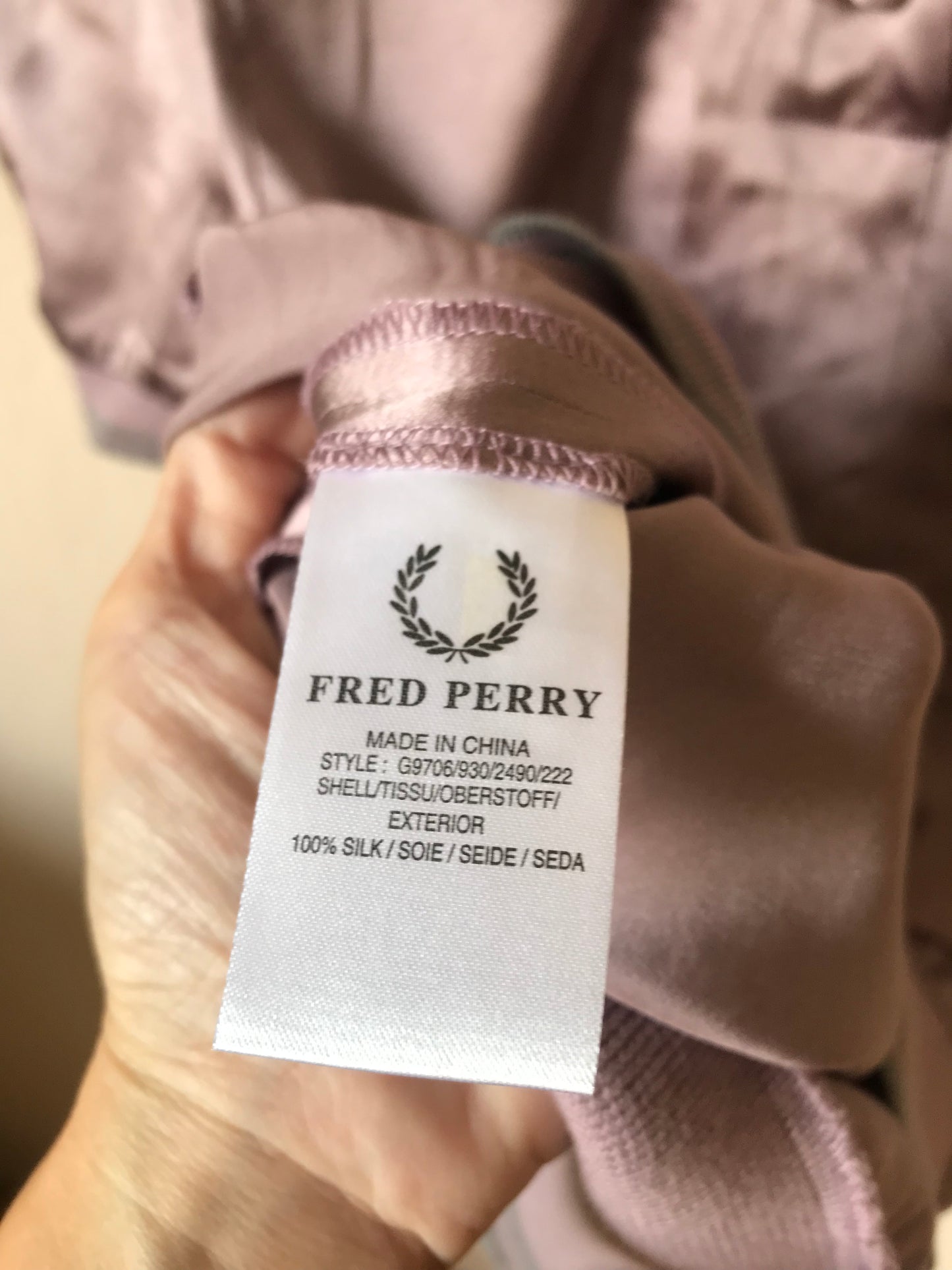 Fred Perry silk blouse