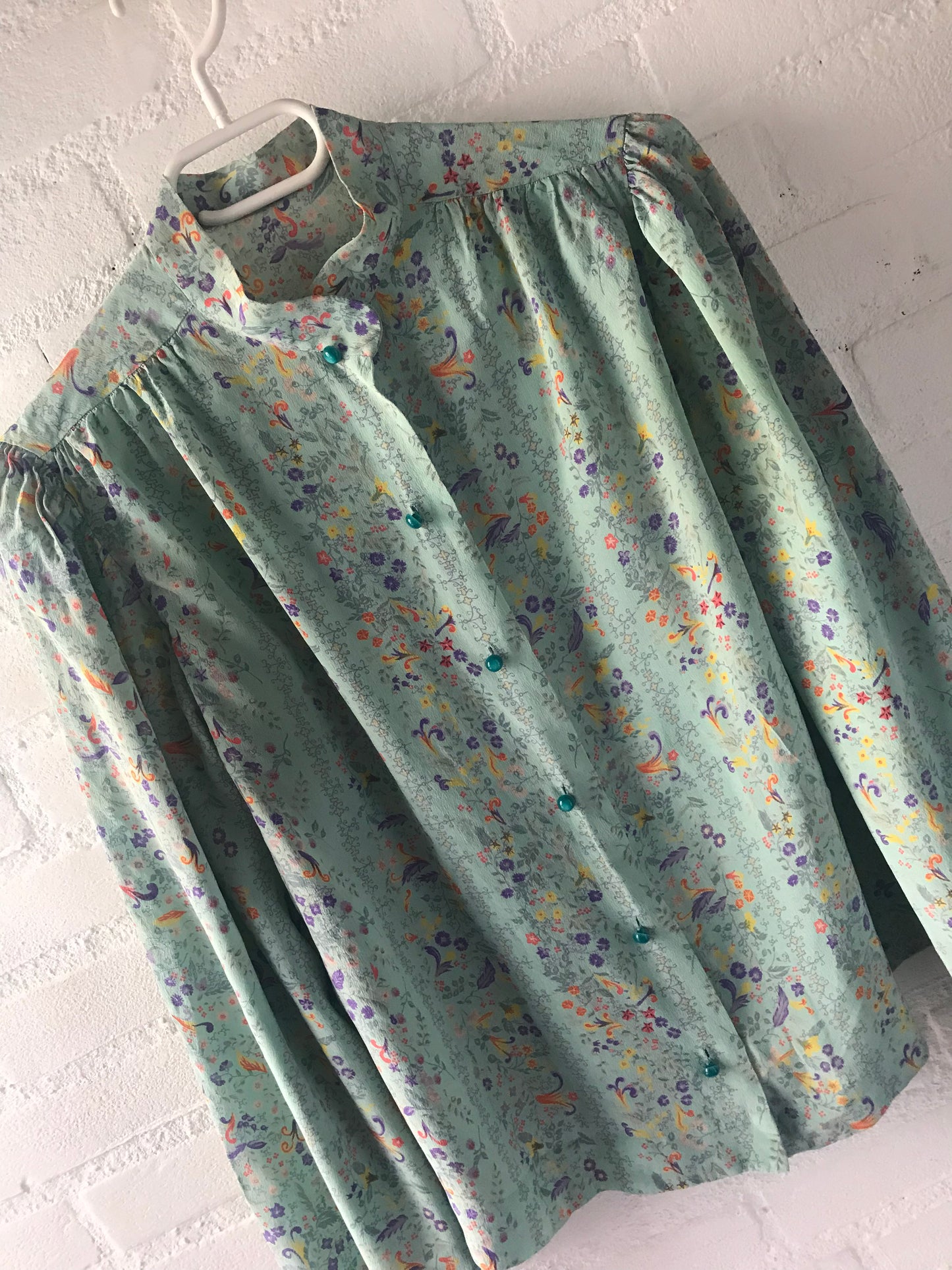 High neck vintage blouse