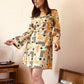 70s retro print dress