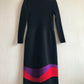 70s wool maxi dress