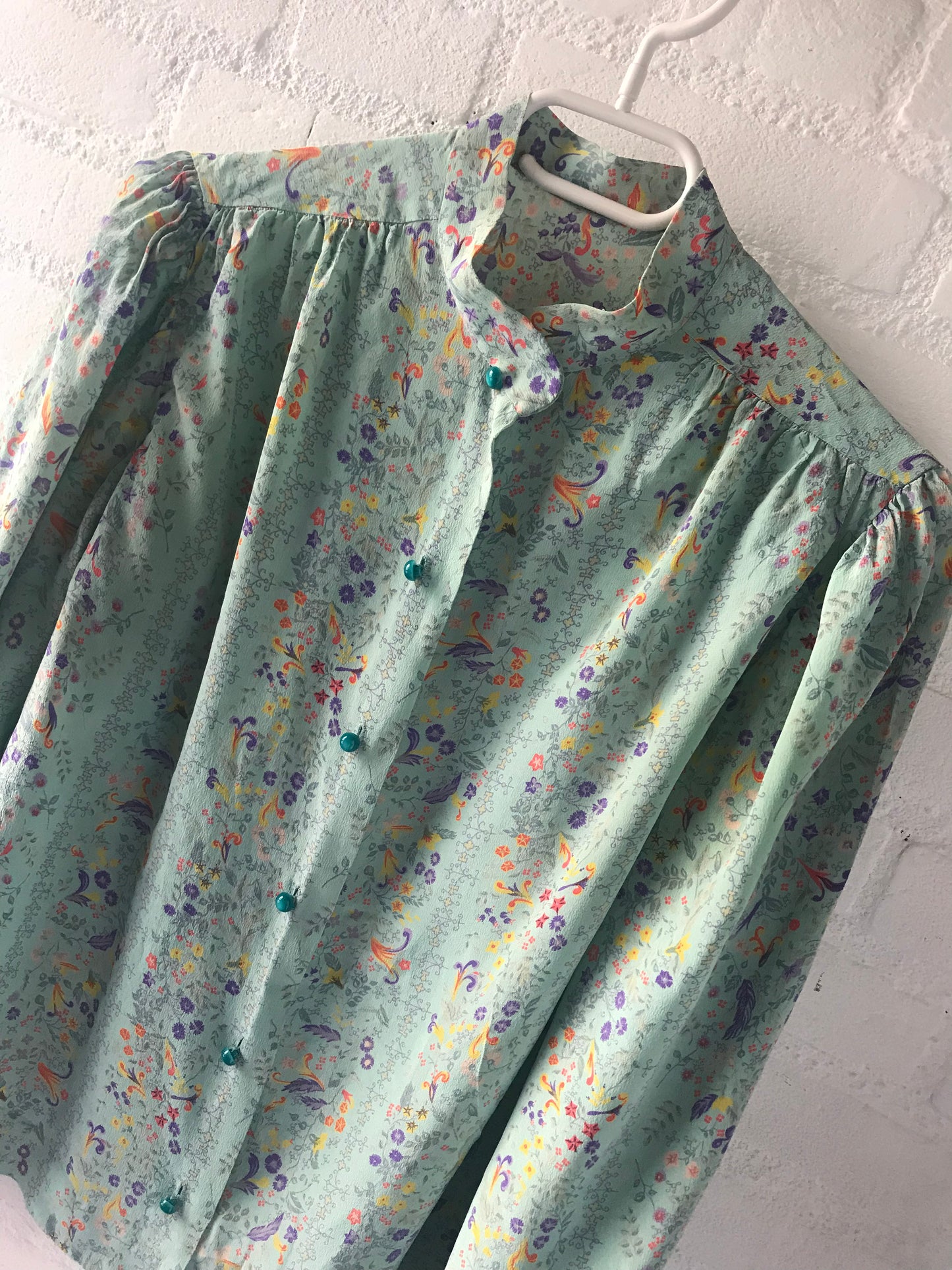 High neck vintage blouse