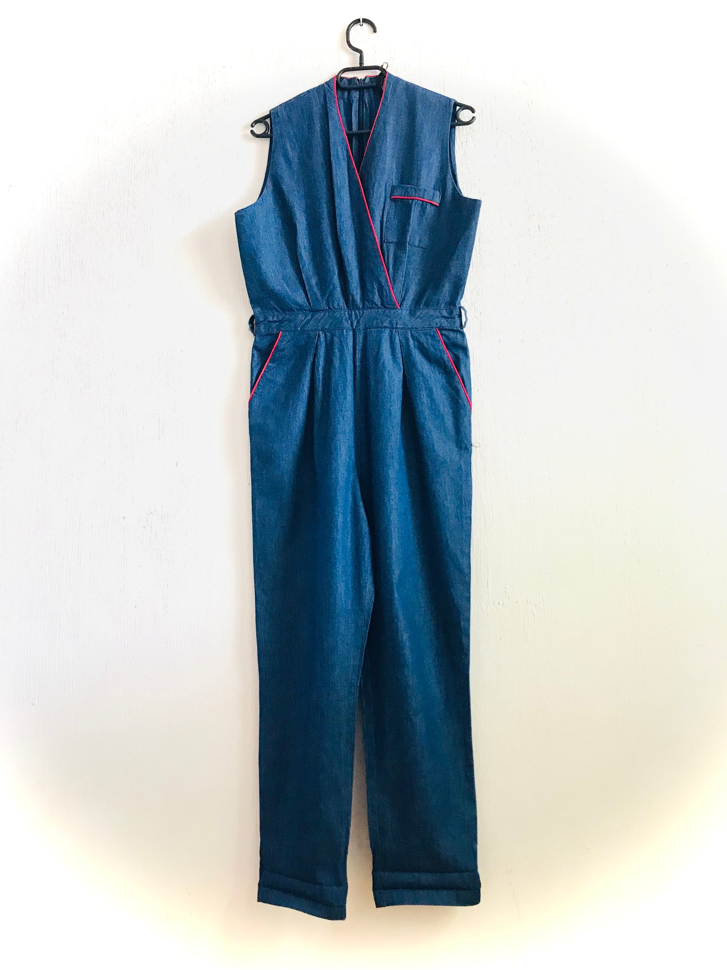 Summer denim jumpsuit