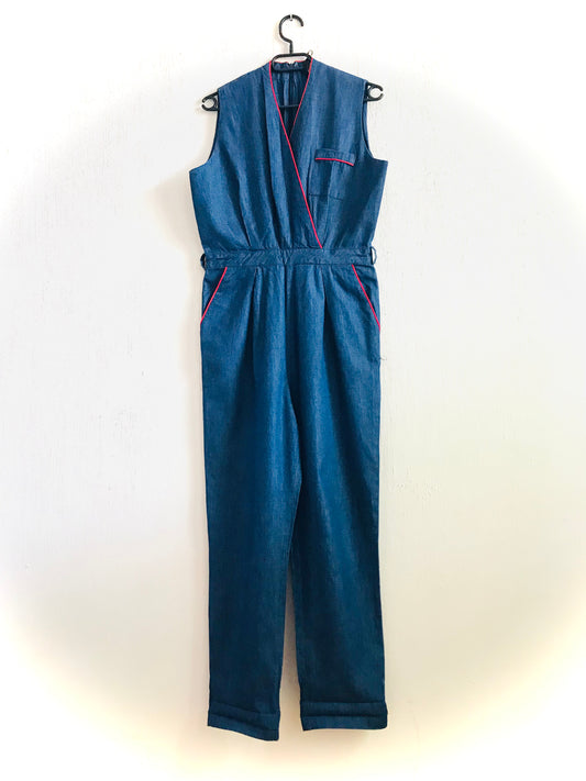 Summer denim jumpsuit