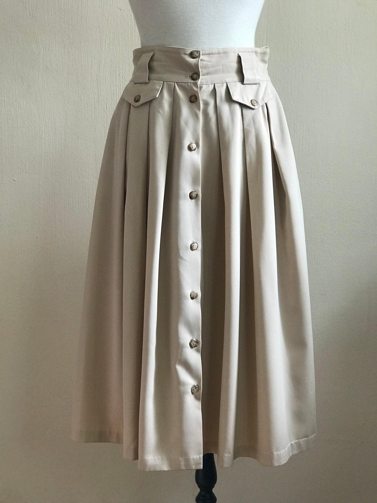 Button front vintage skirt