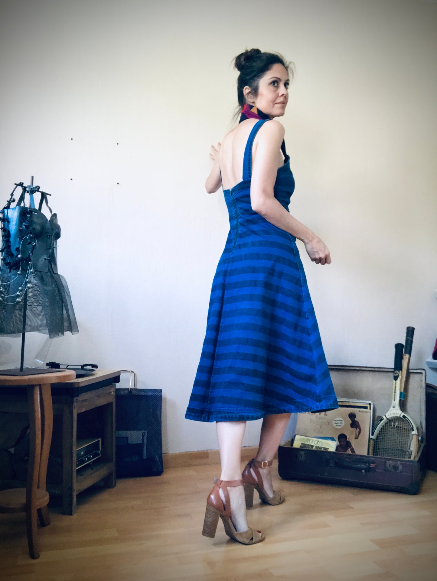 Vintage denim dress