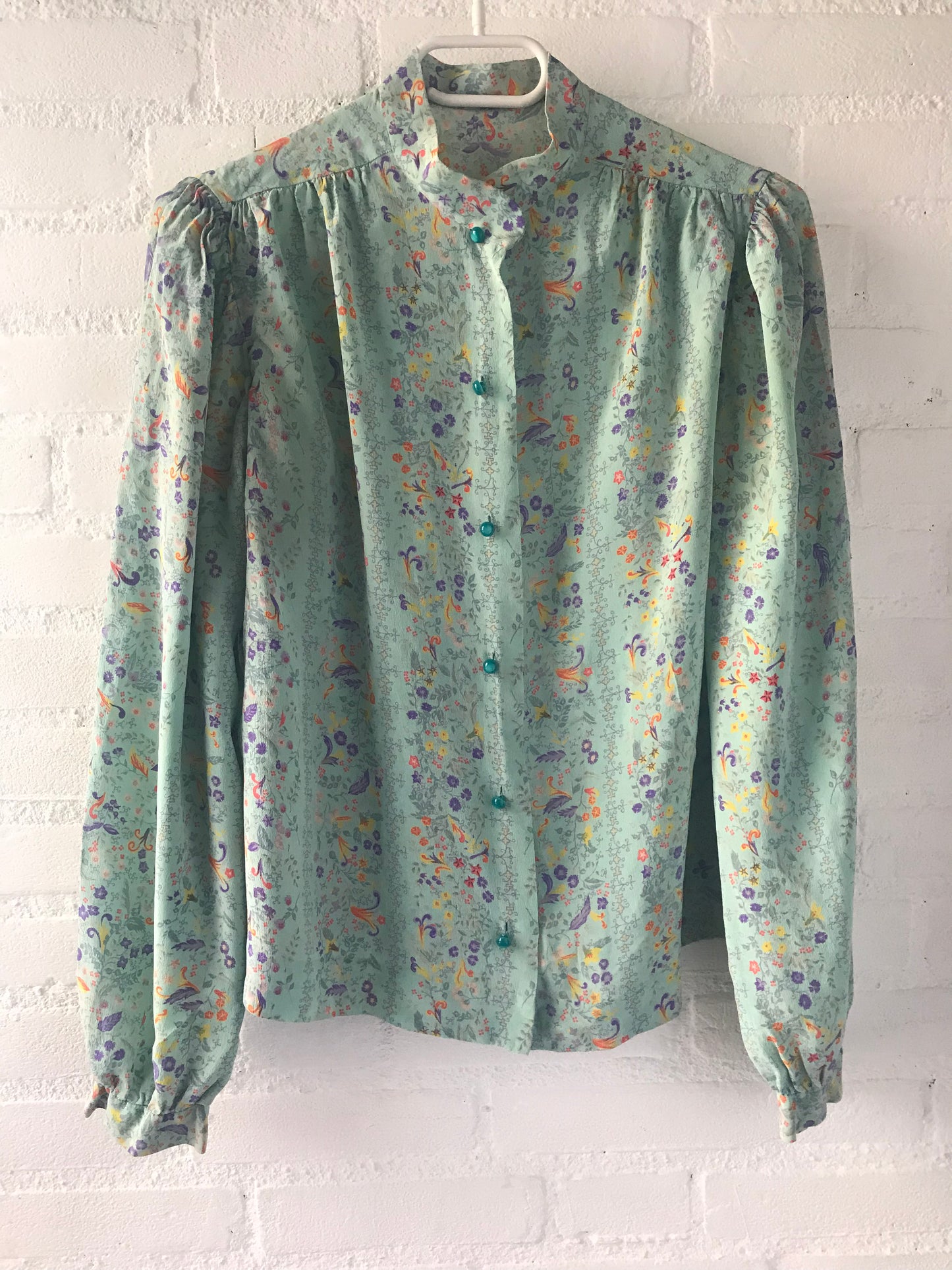 High neck vintage blouse