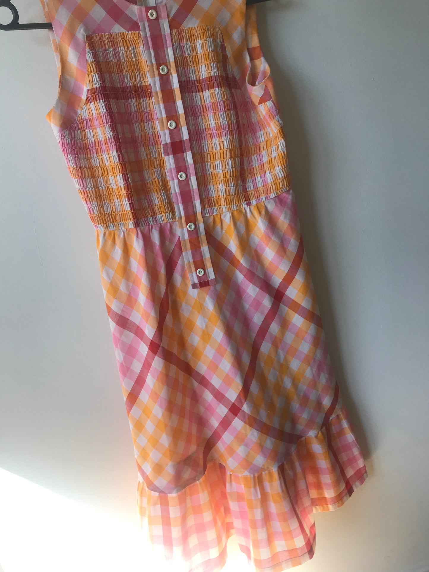 Vintage checkered midi dress