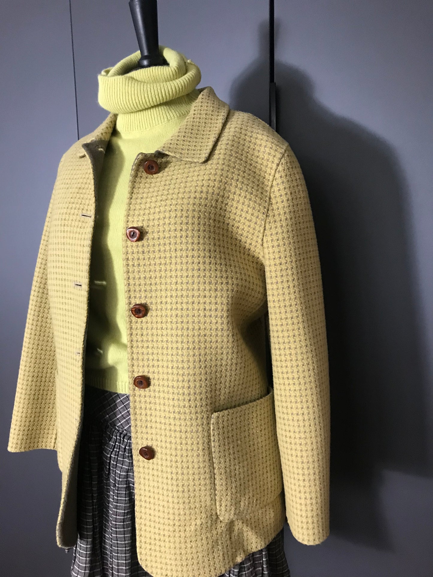 Reversible vintage wool blazer