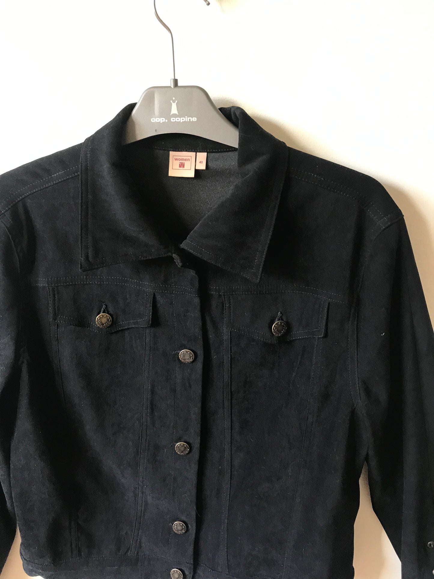 Vintage suede look jacket