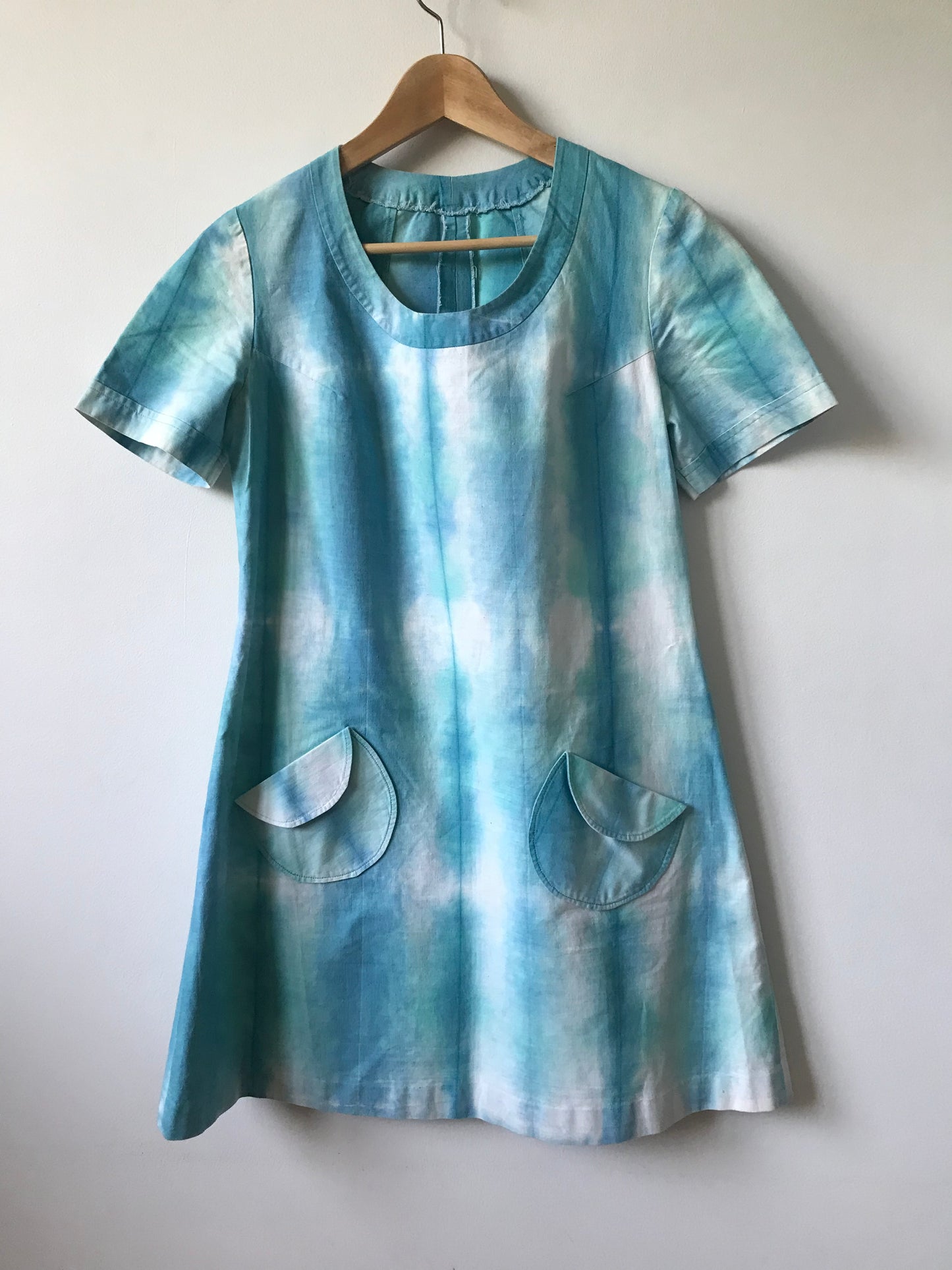 Vintage acid wash denim dress