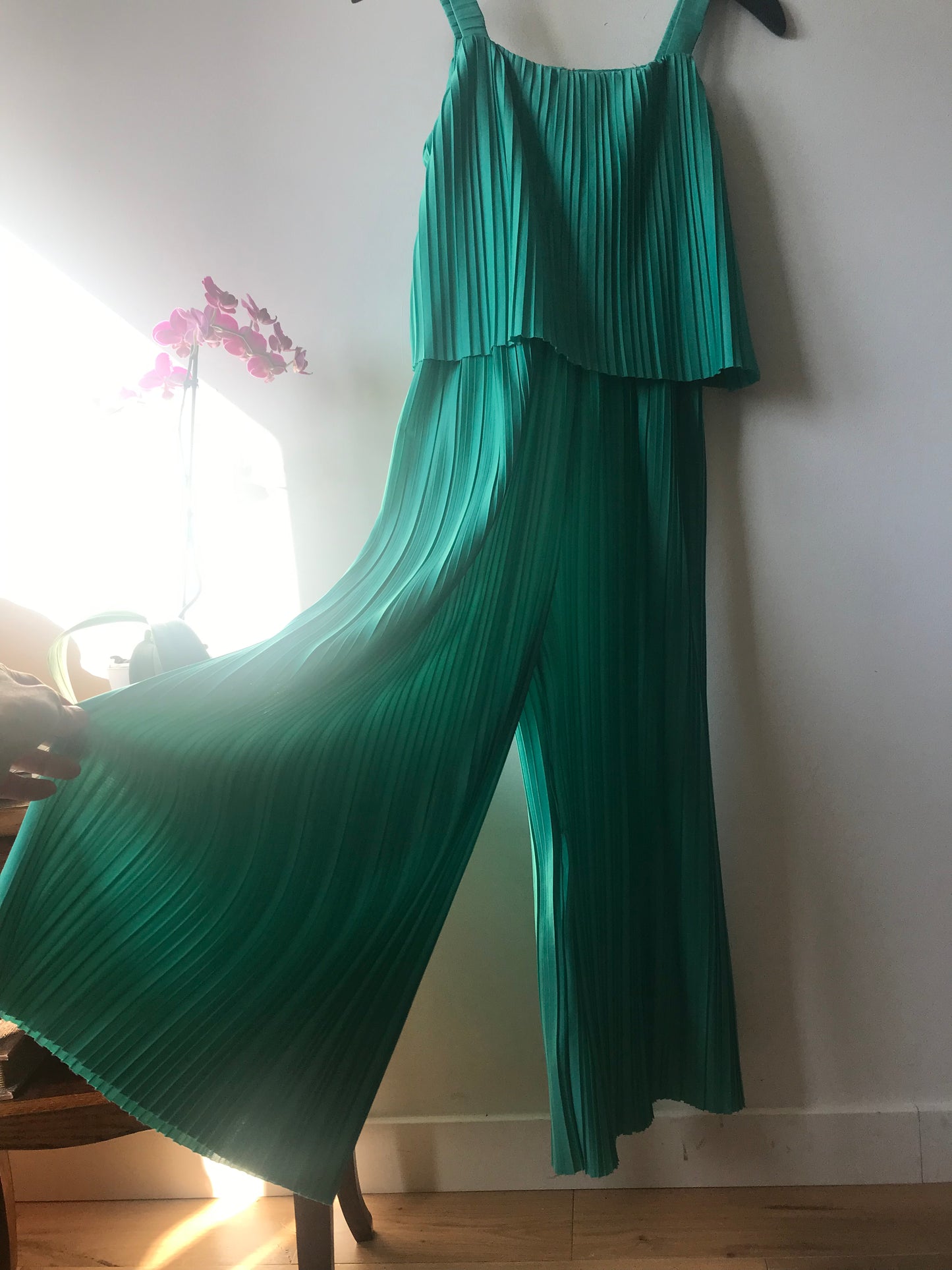 Pleated jumpsuit