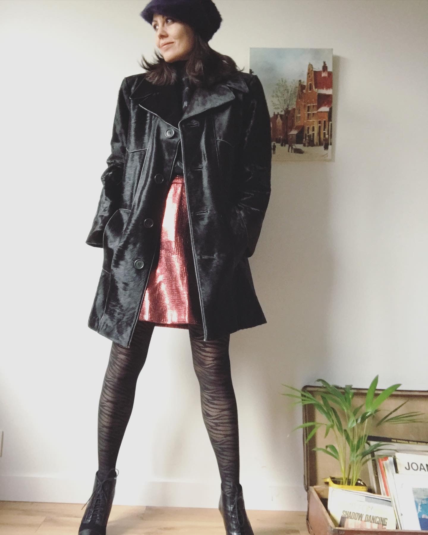 Vintage leather coat