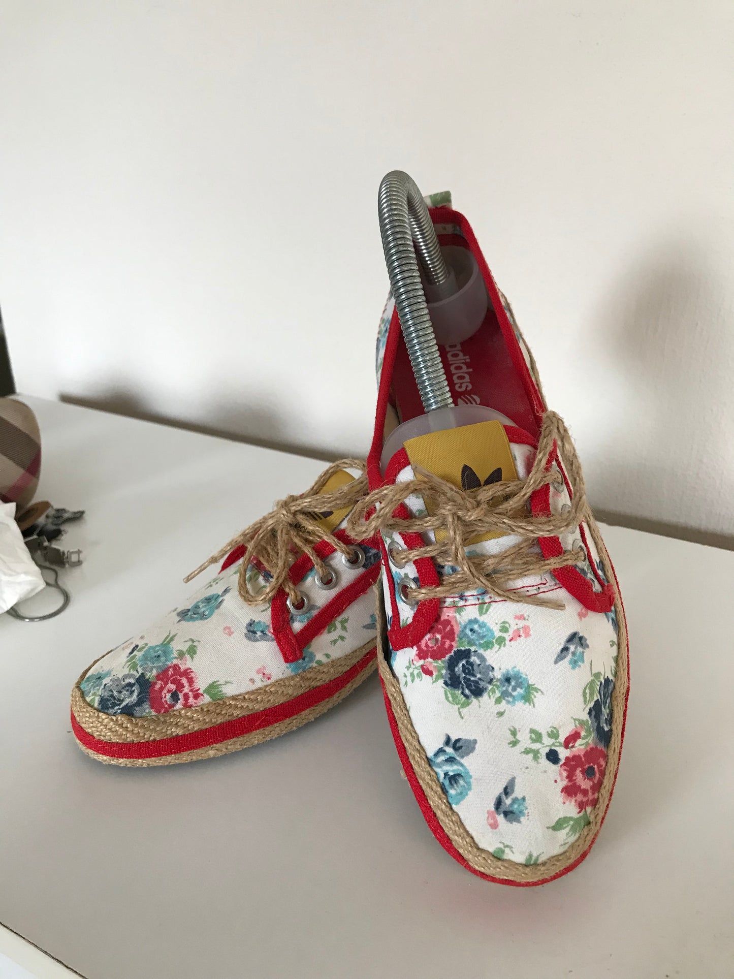 Vintage Adidas floral print lace ups