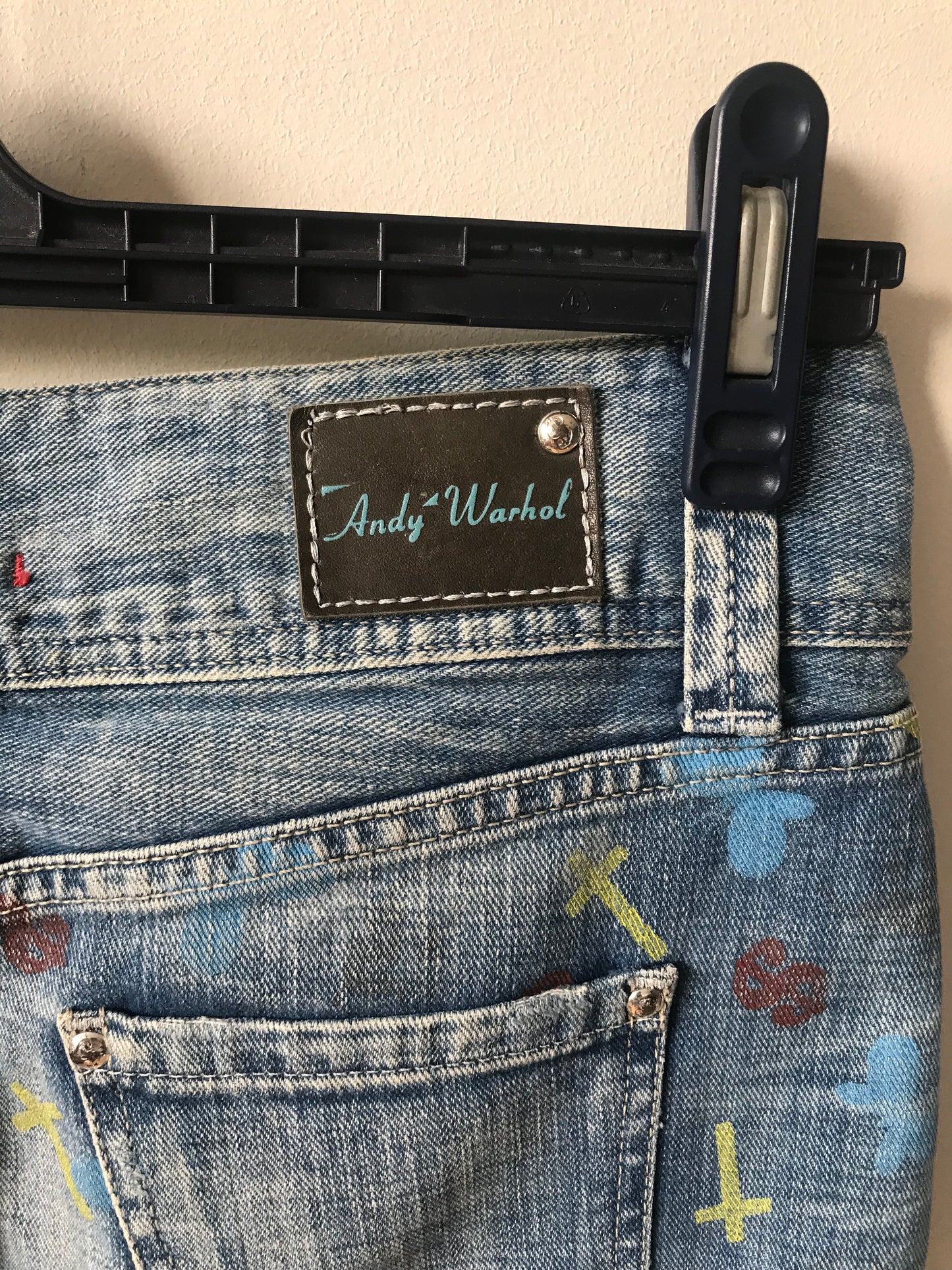 Andy Warhol denim skirt