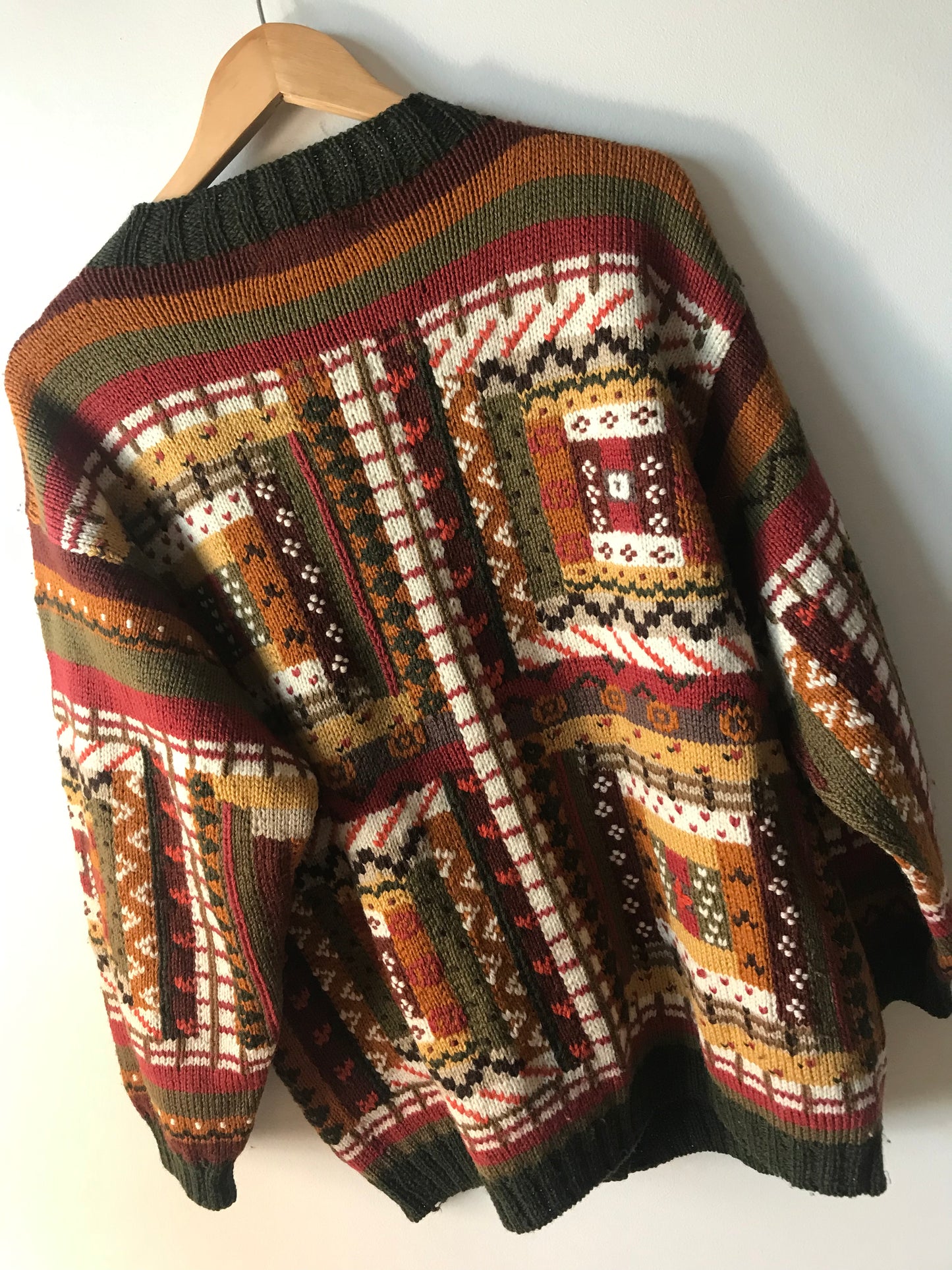 Knitted wool cardigan