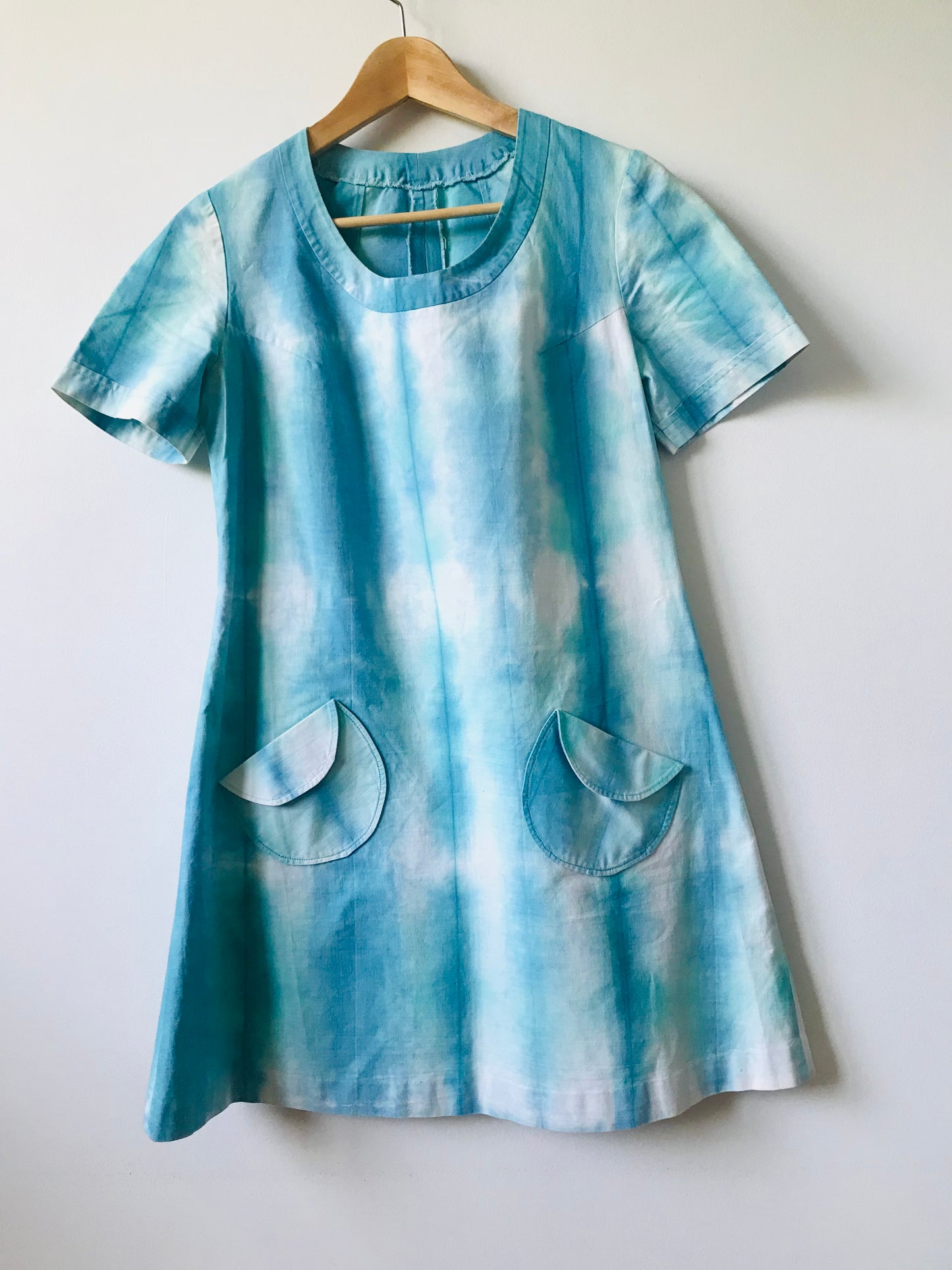 Vintage acid wash denim dress