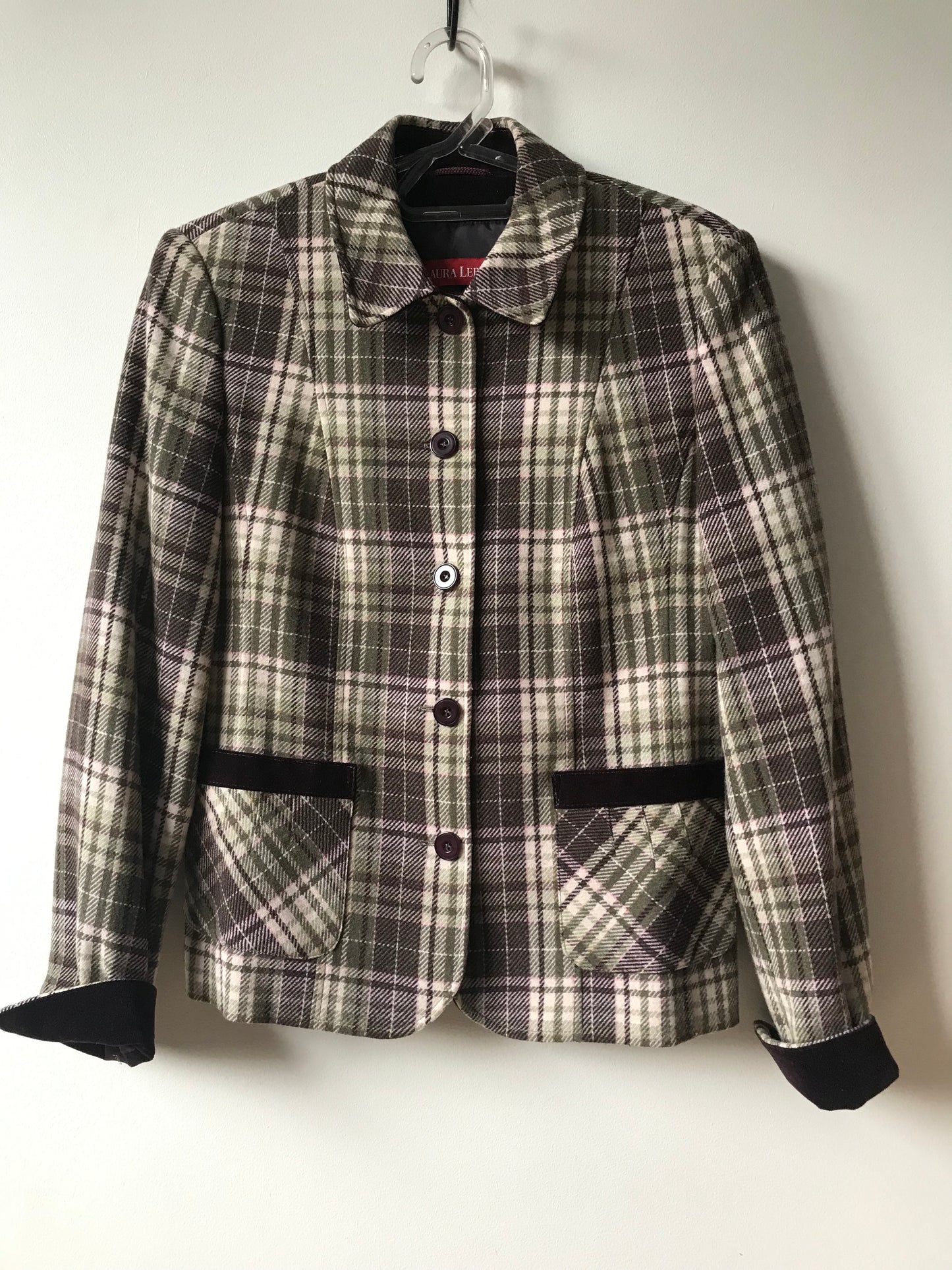 Vintage plaid blazer