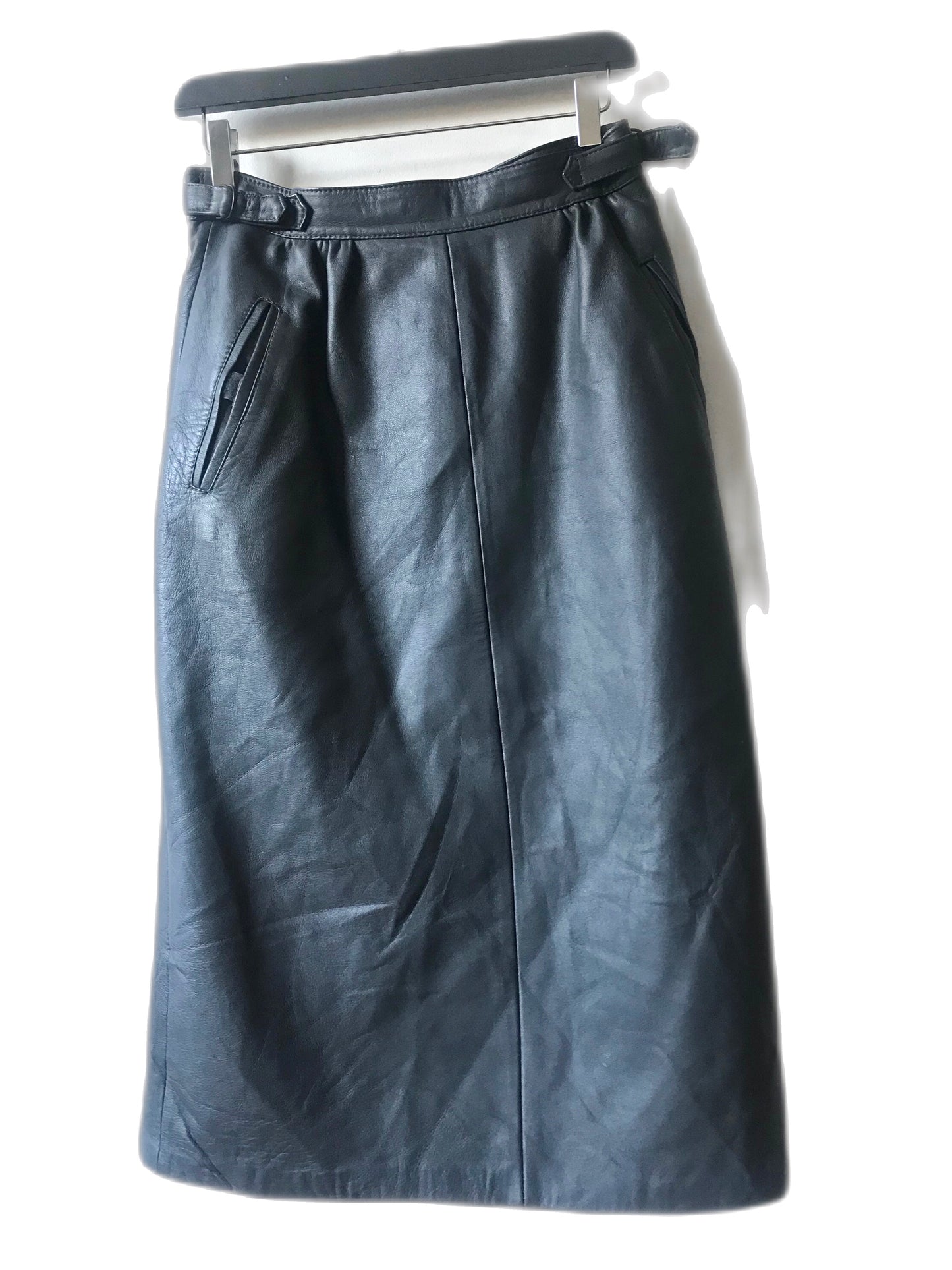 Vintage leather skirt