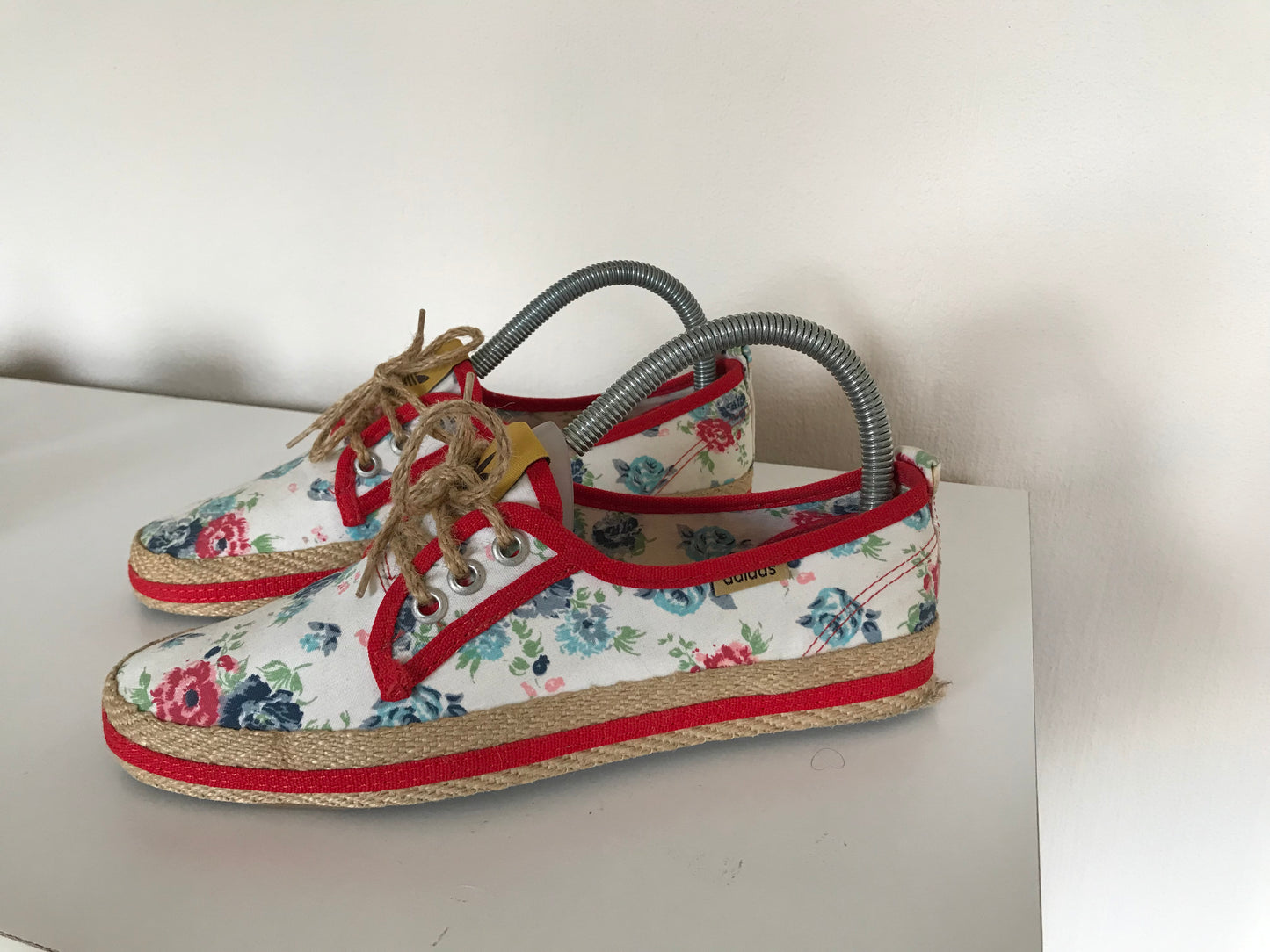 Vintage Adidas floral print lace ups