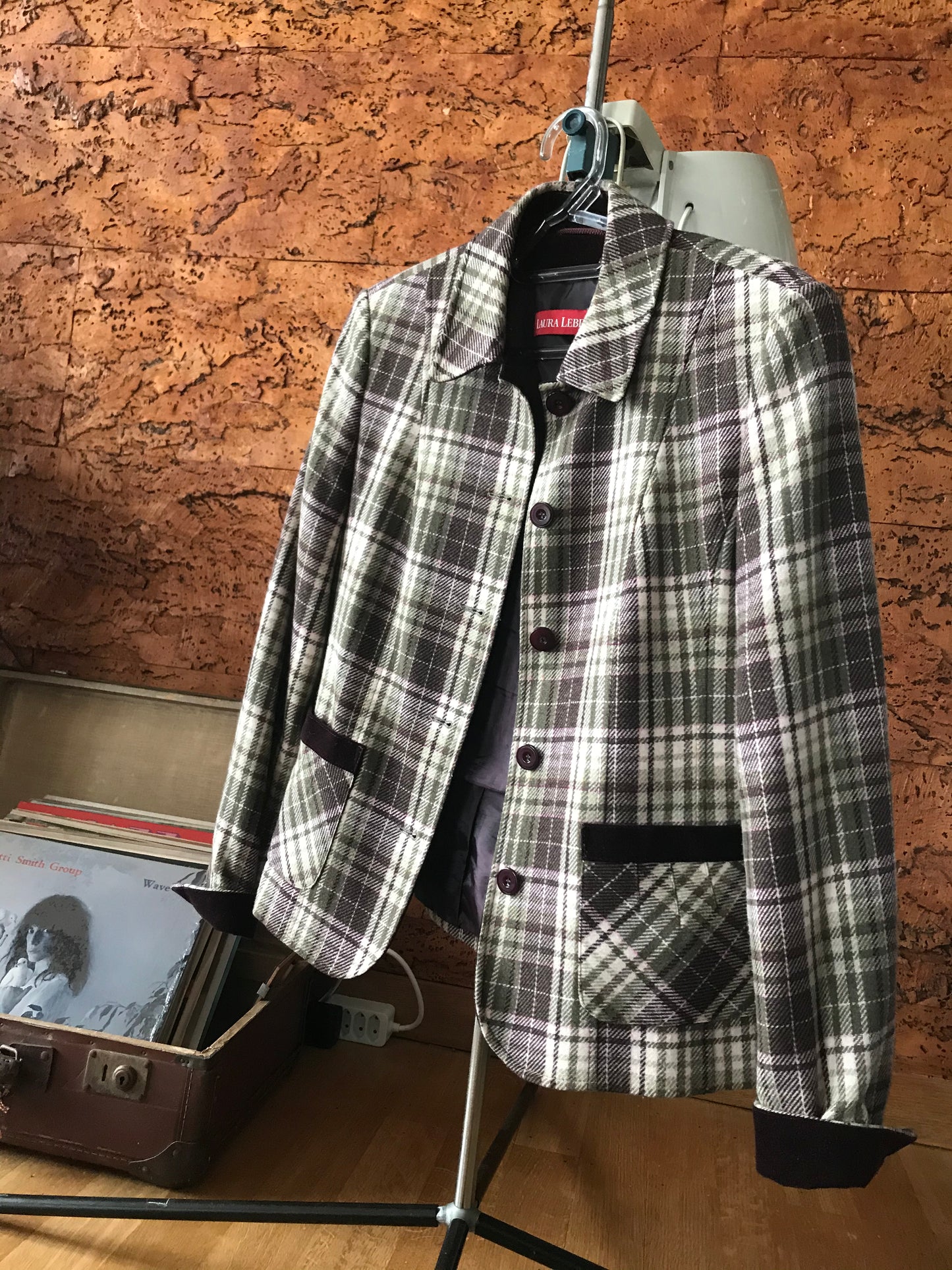 Vintage plaid blazer