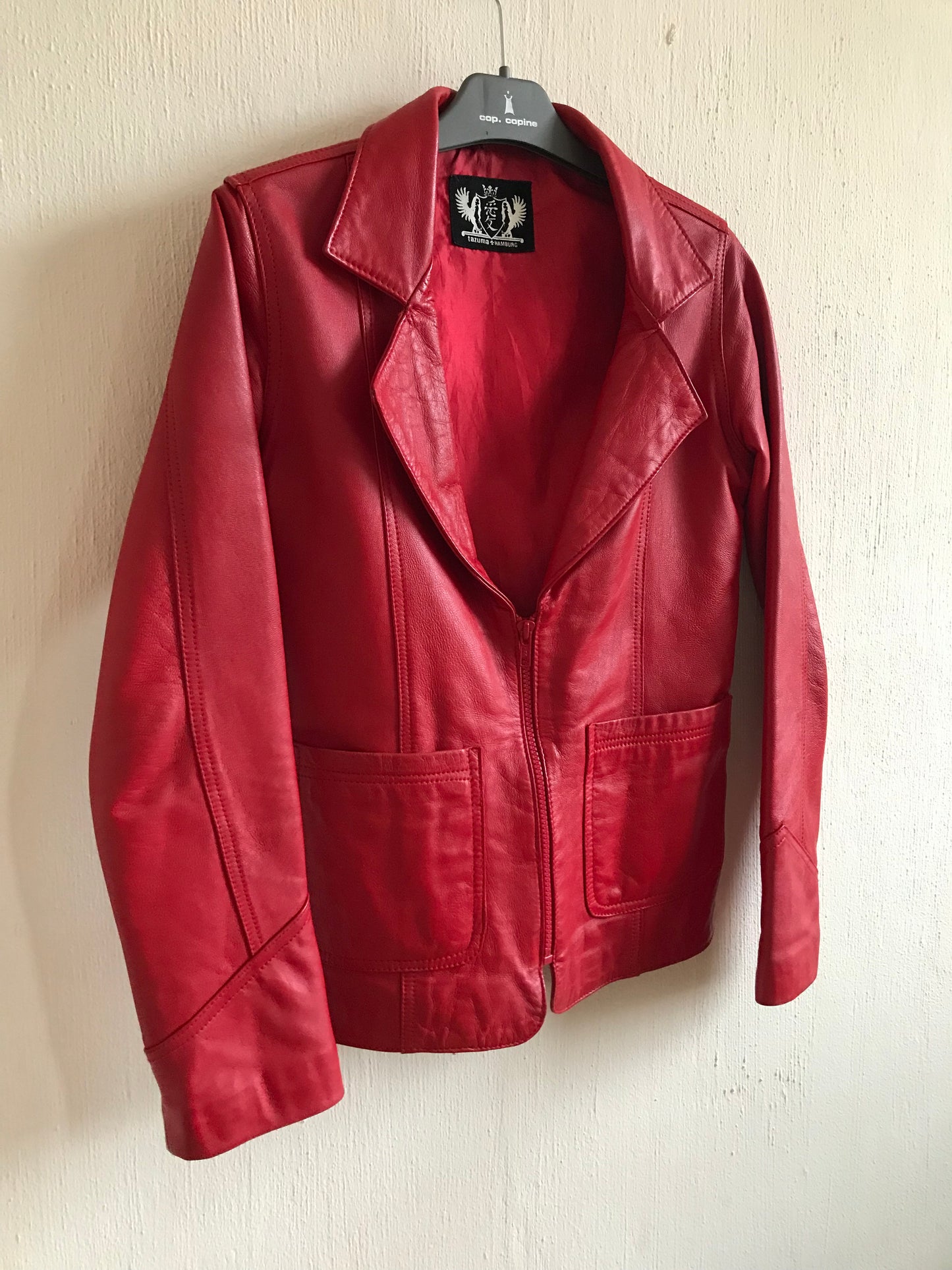 0 Vintage lamb leather jacket