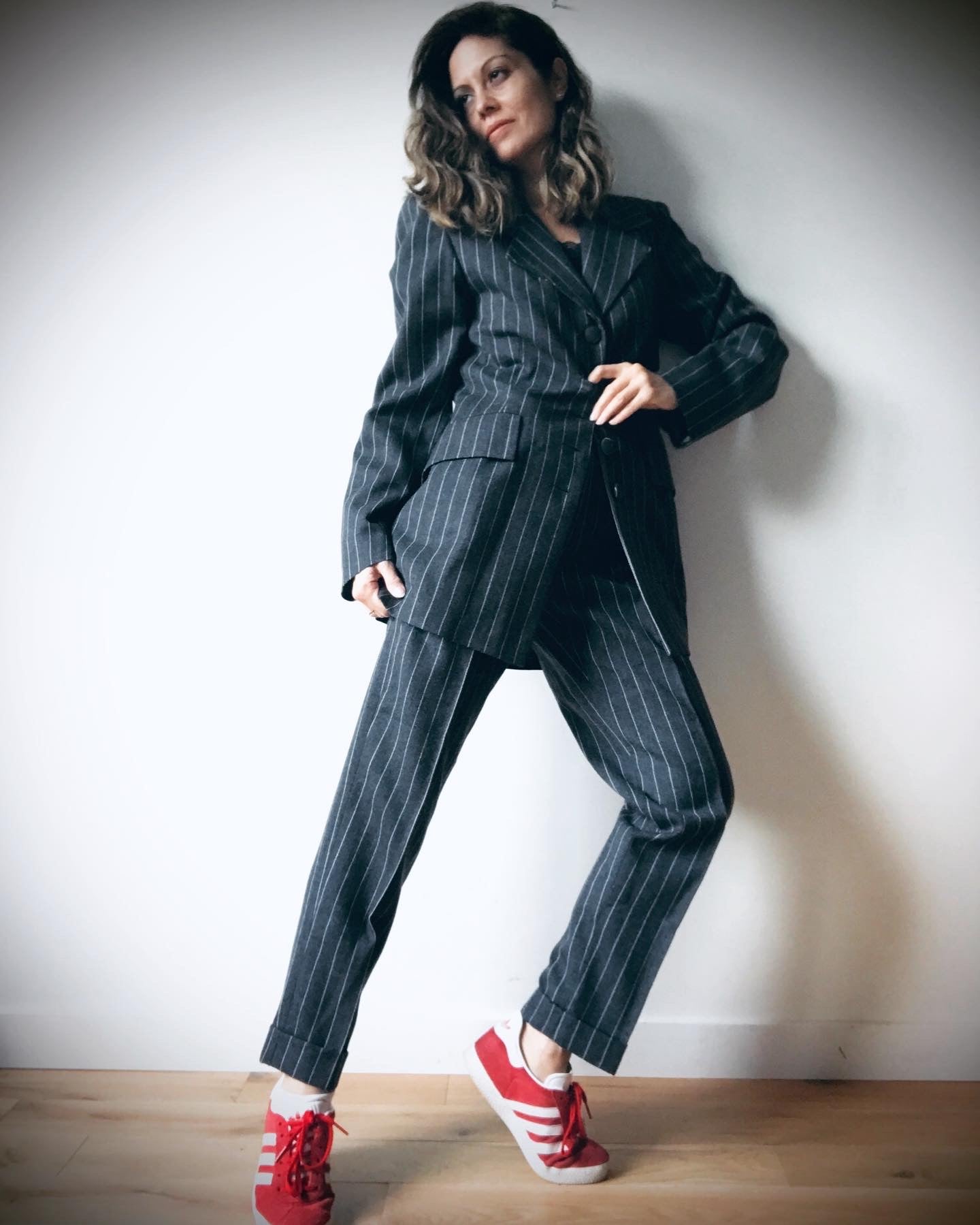 Vintage striped suit