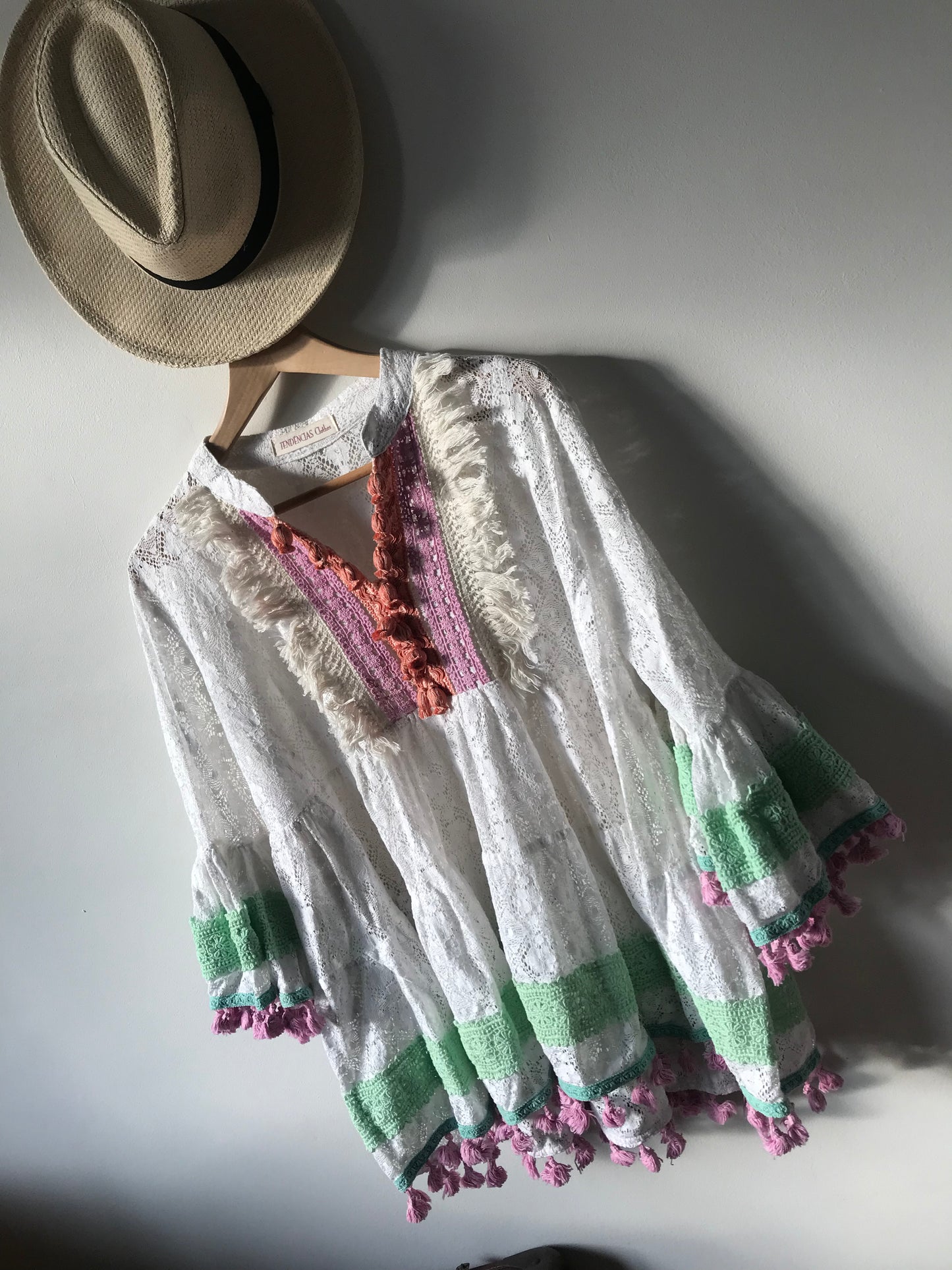 Hippie flared blouse