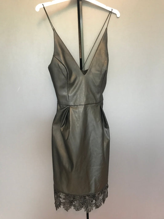 Vintage leather look dress