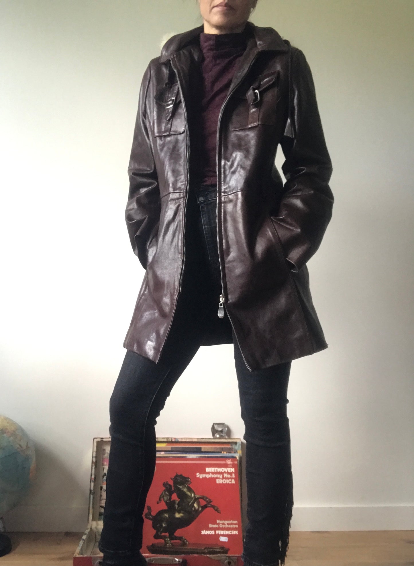 Vintage leather coat