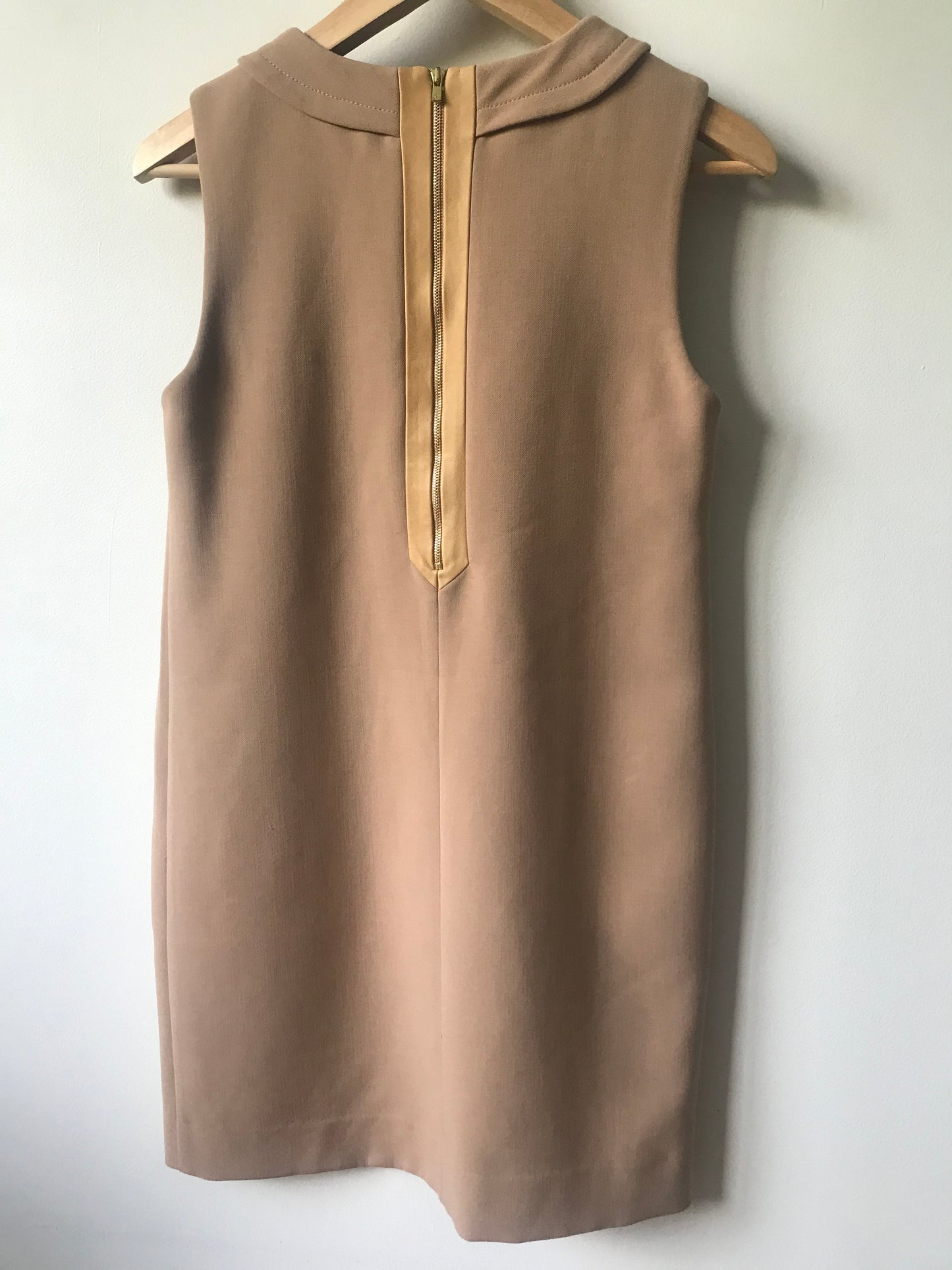 Sandro dress with leather details