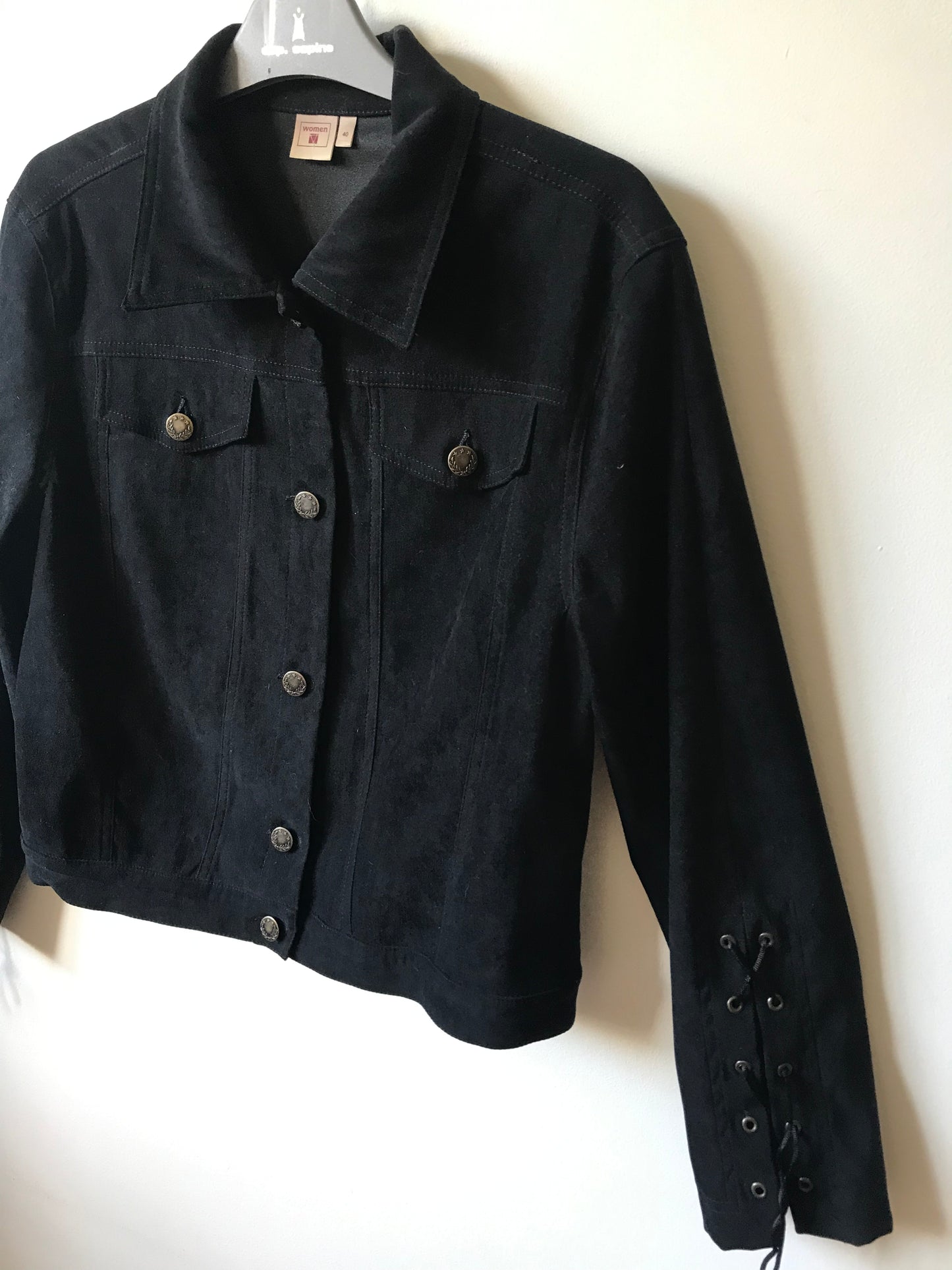 Vintage suede look jacket