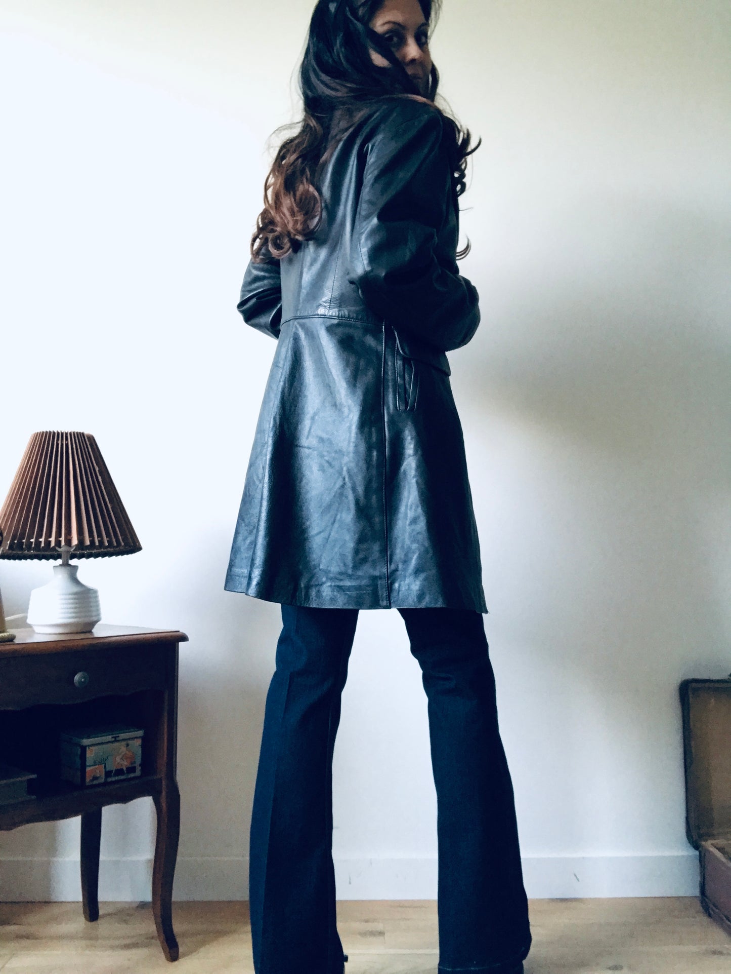 Vintage leather coat