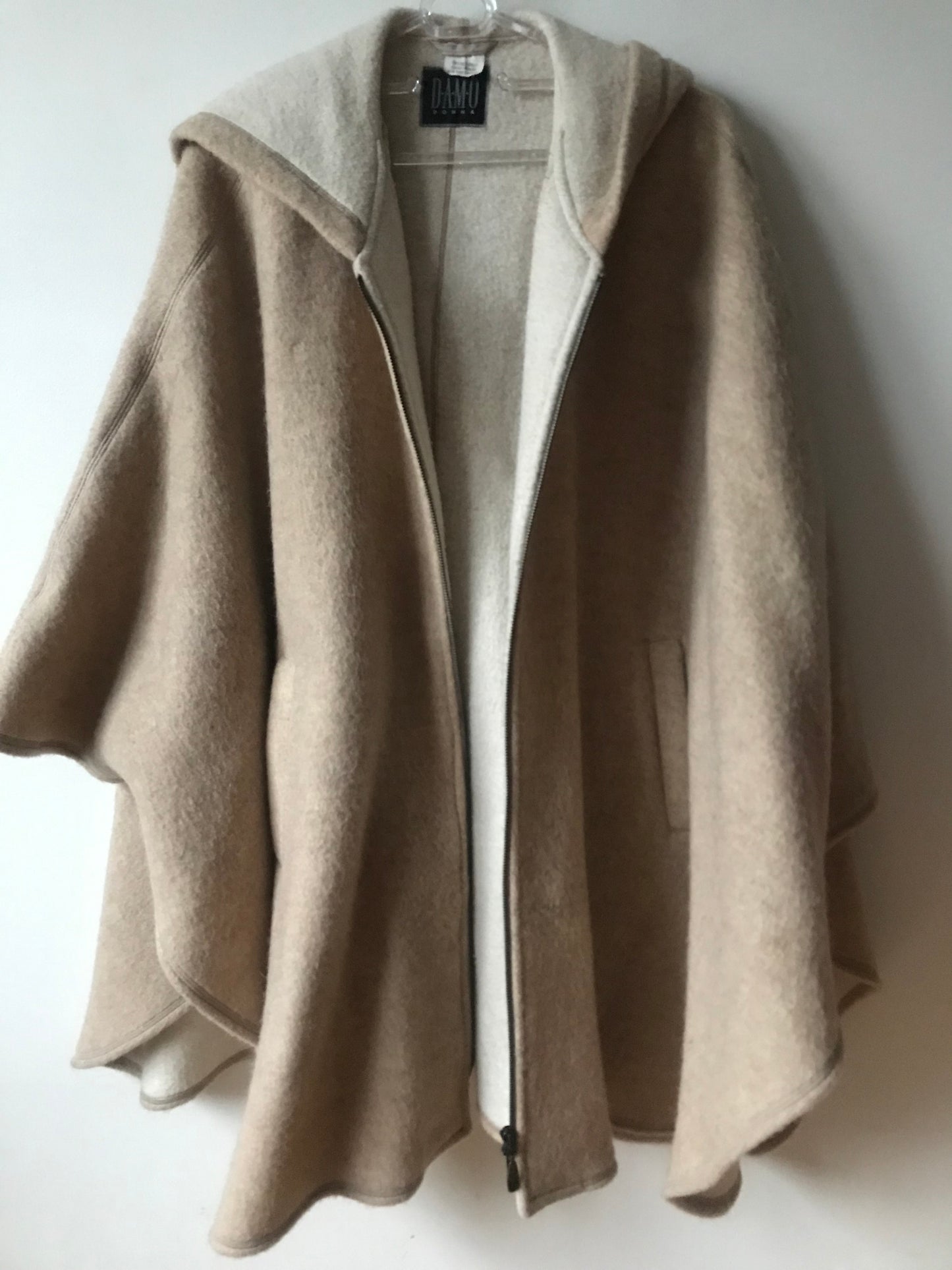 Mohair cape coat