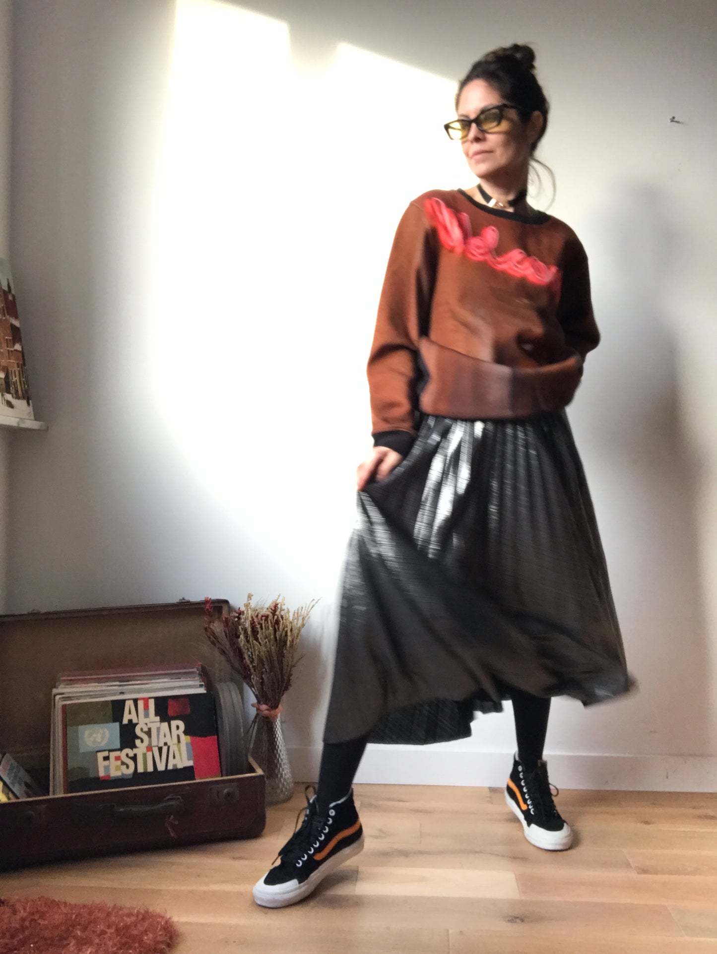 Vintage pleated skirt