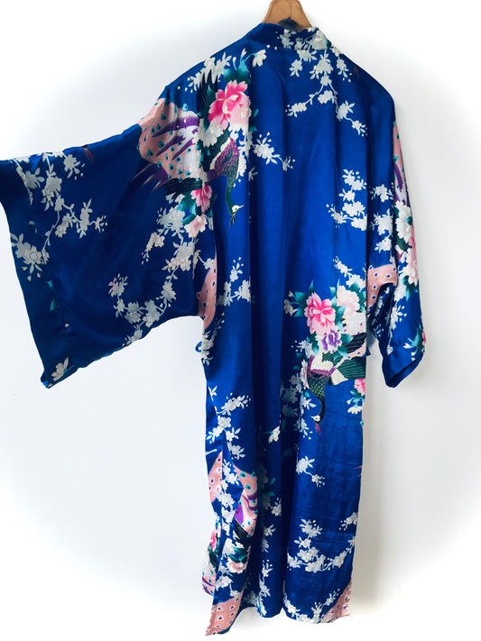 Vintage satijn kimono