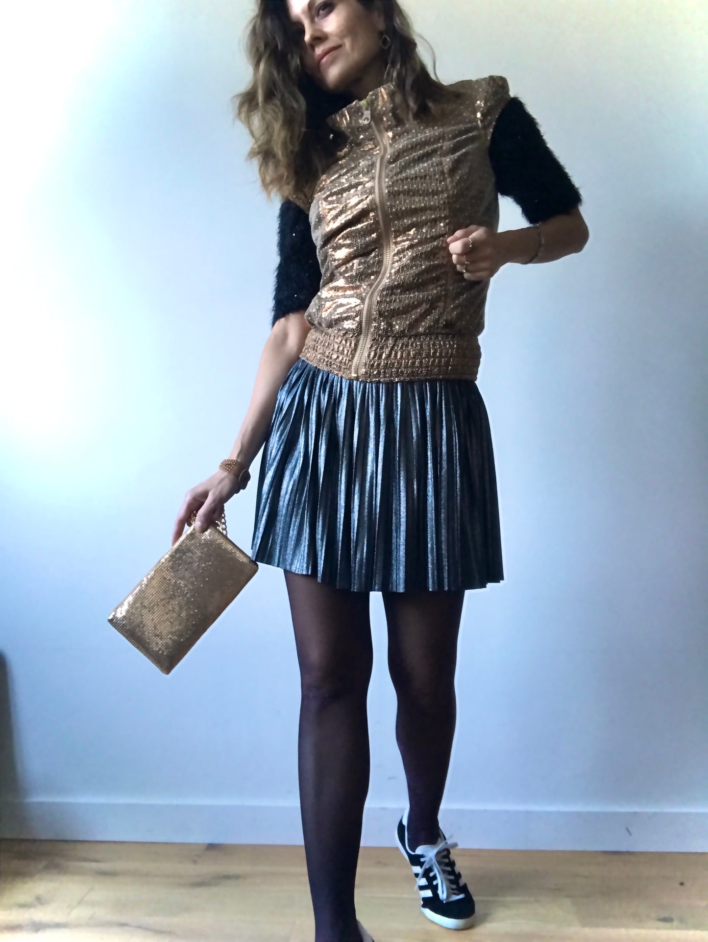 Pleated party skirt