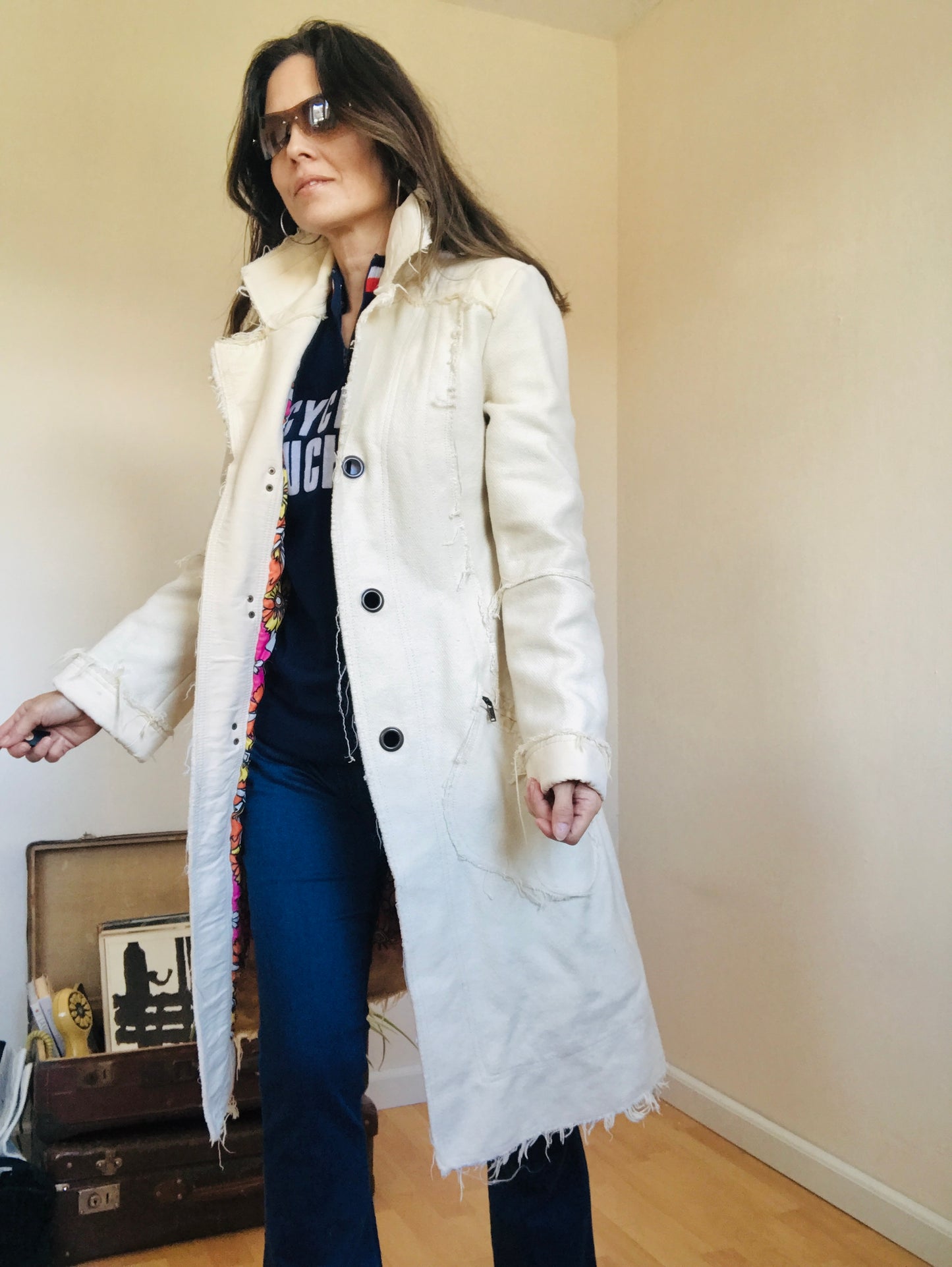 Diesel denim trench coat