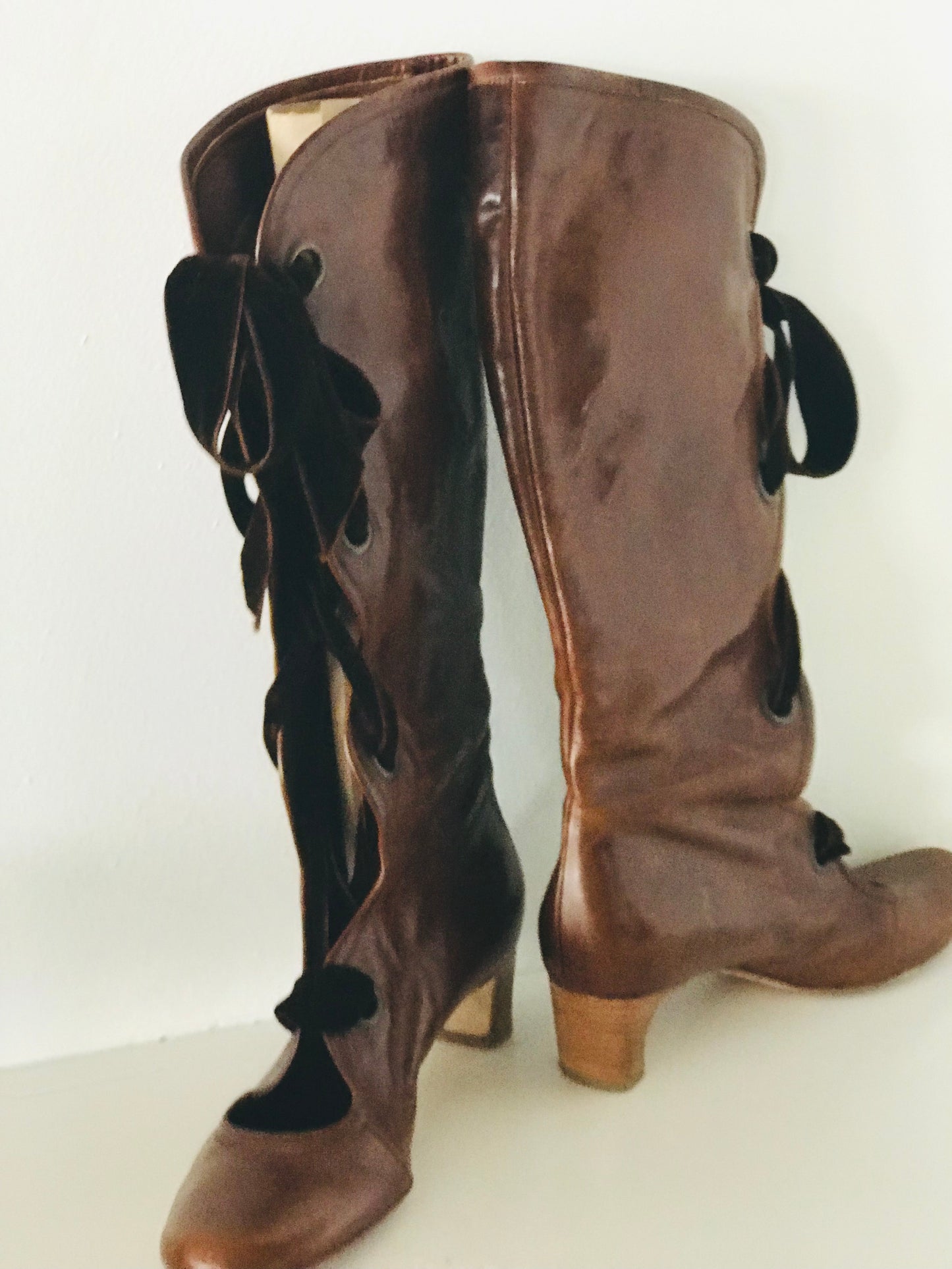 Vintage knee length boots