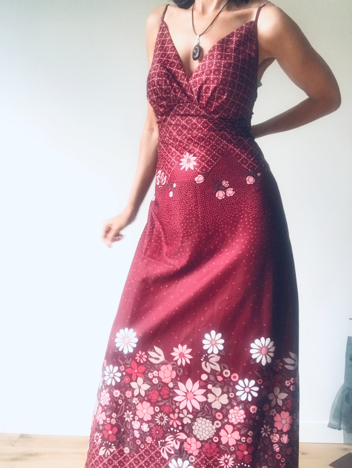 Maxi vintage dress 70s