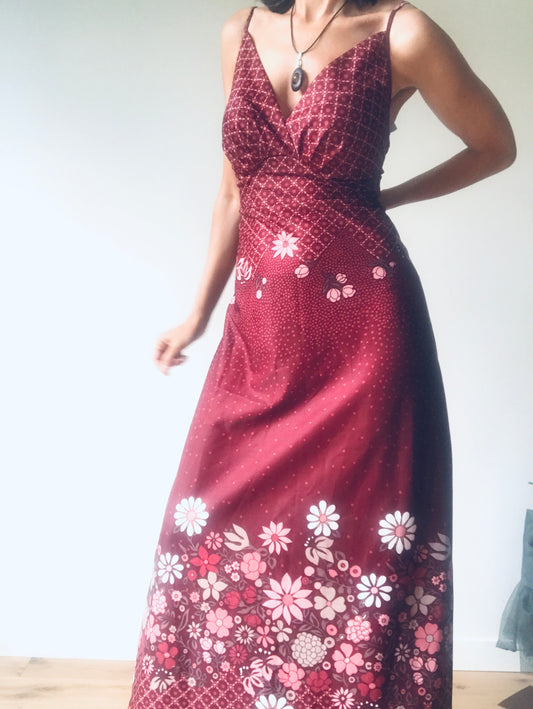 Maxi vintage dress 70s