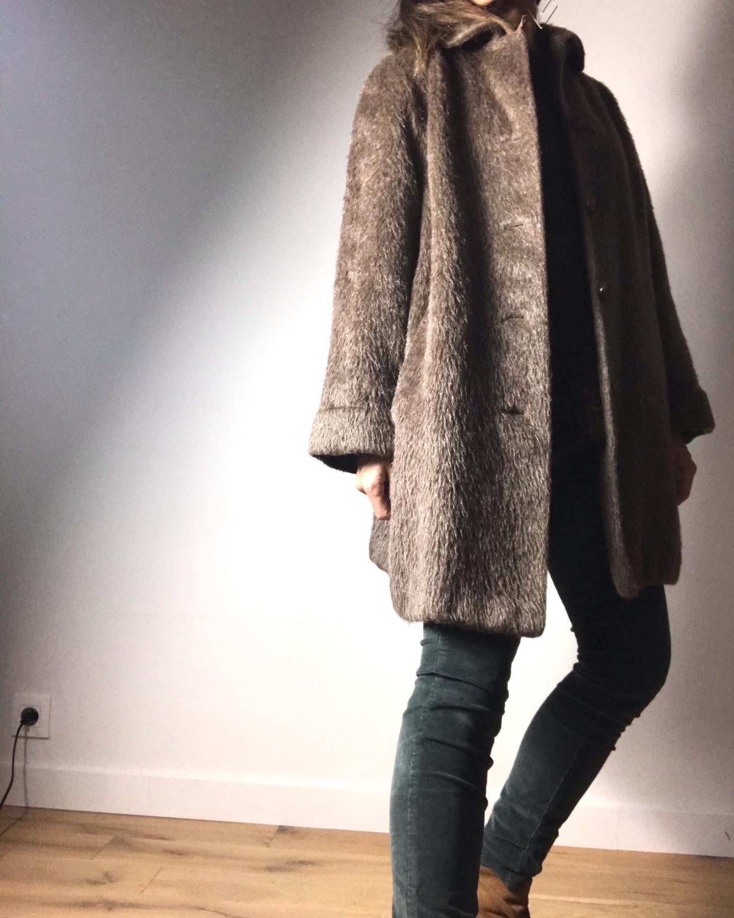 Vintage mohair wool coat