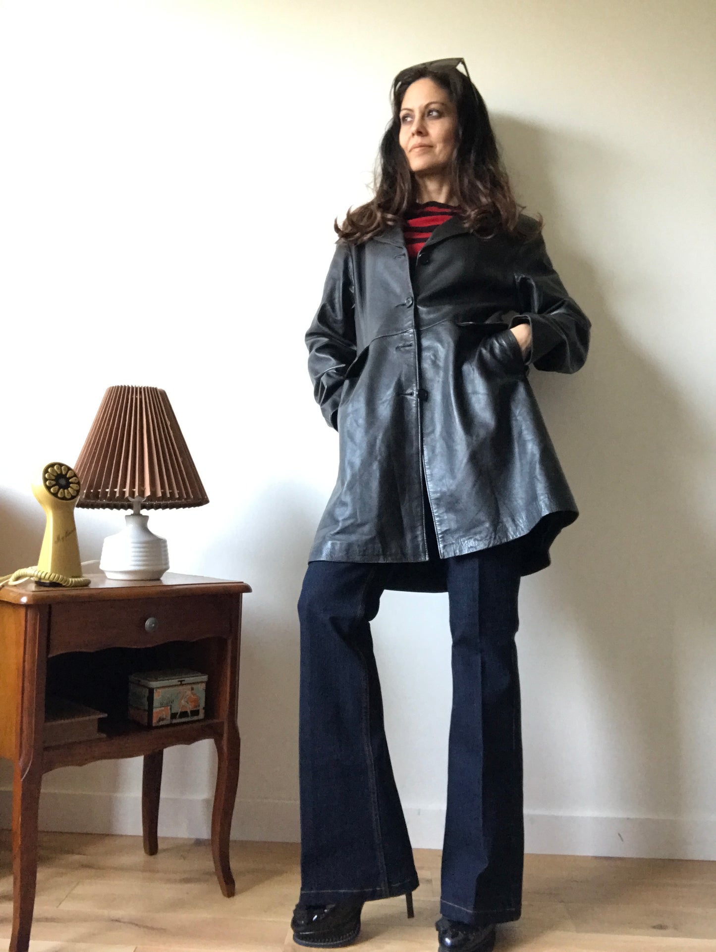 Vintage leather coat