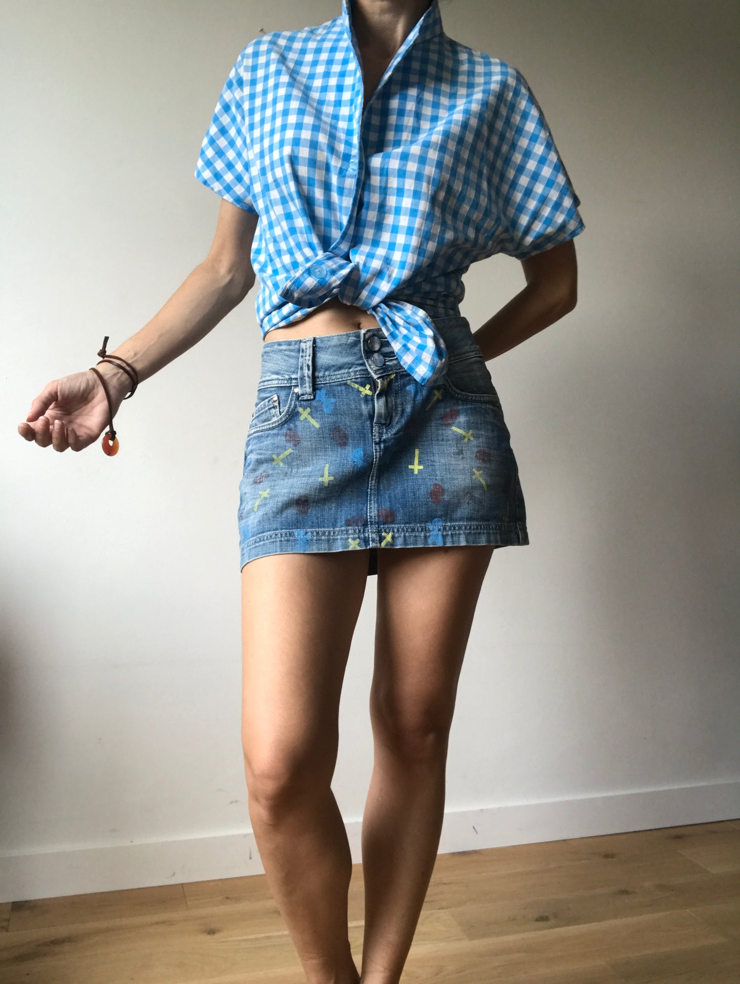 Andy Warhol denim skirt