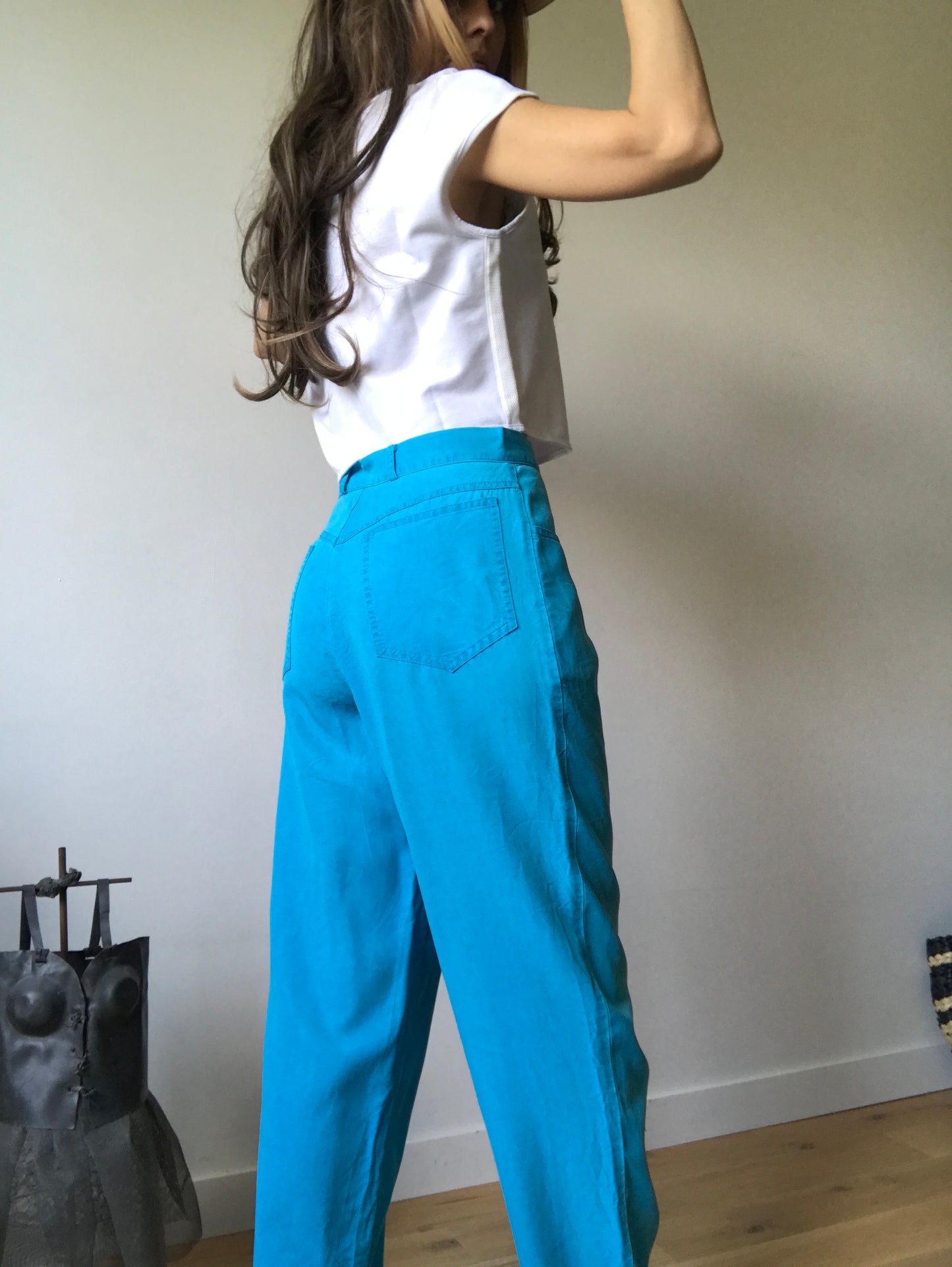 Vintage 90s high waist coton pants