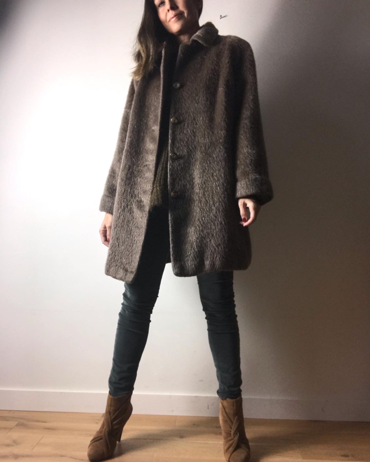 Vintage mohair wool coat