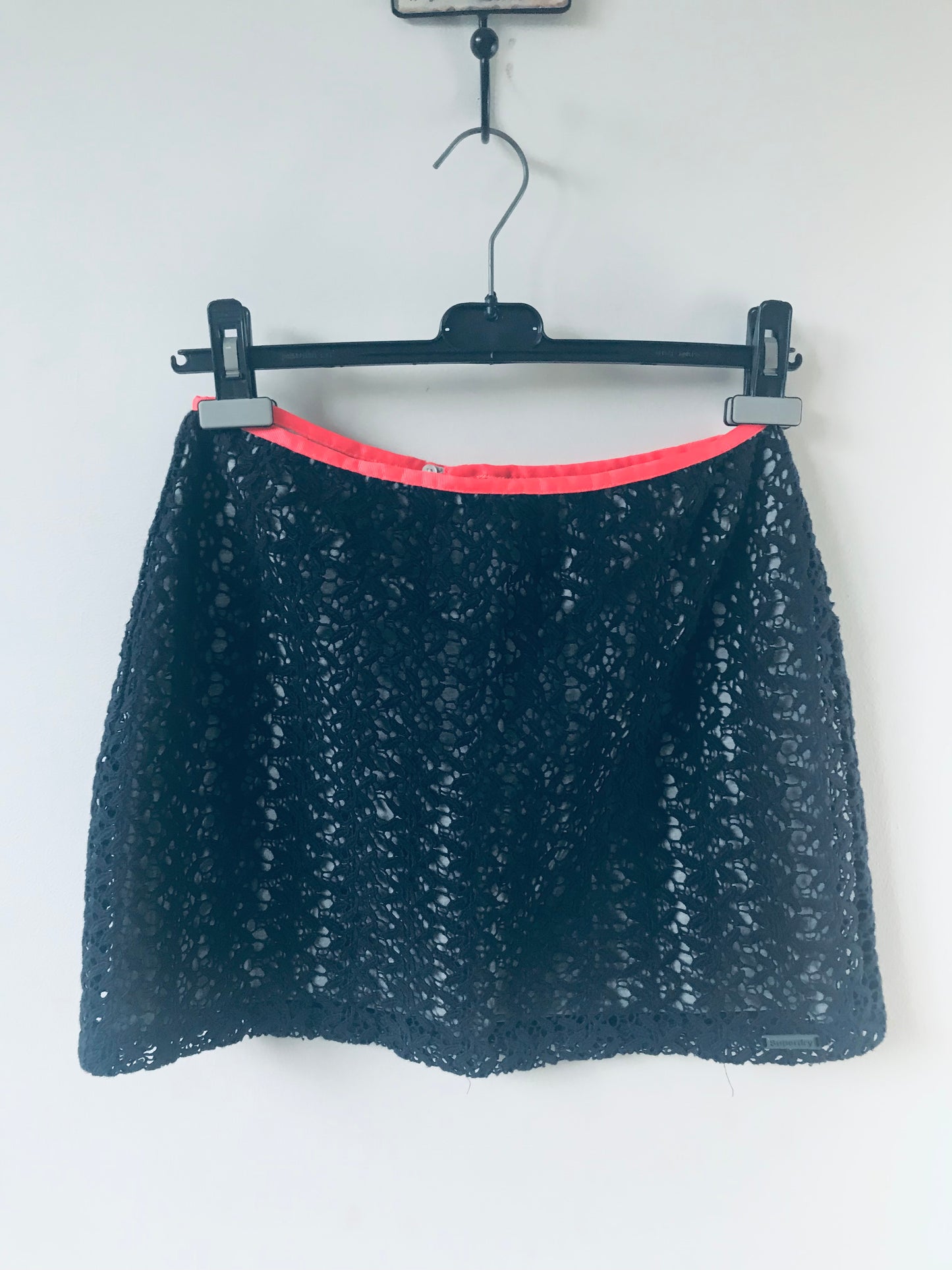 Superdry lace mini skirt