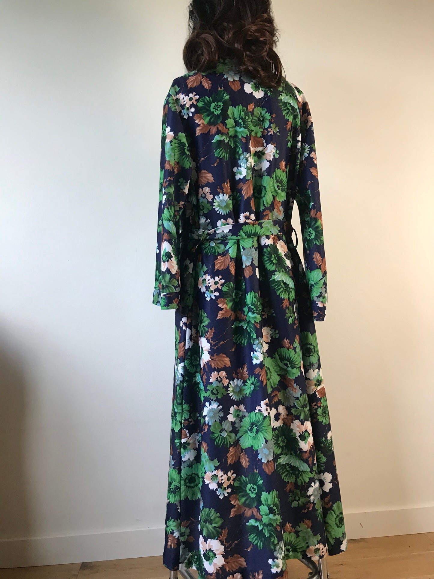 Vintage belted maxi dressing gown