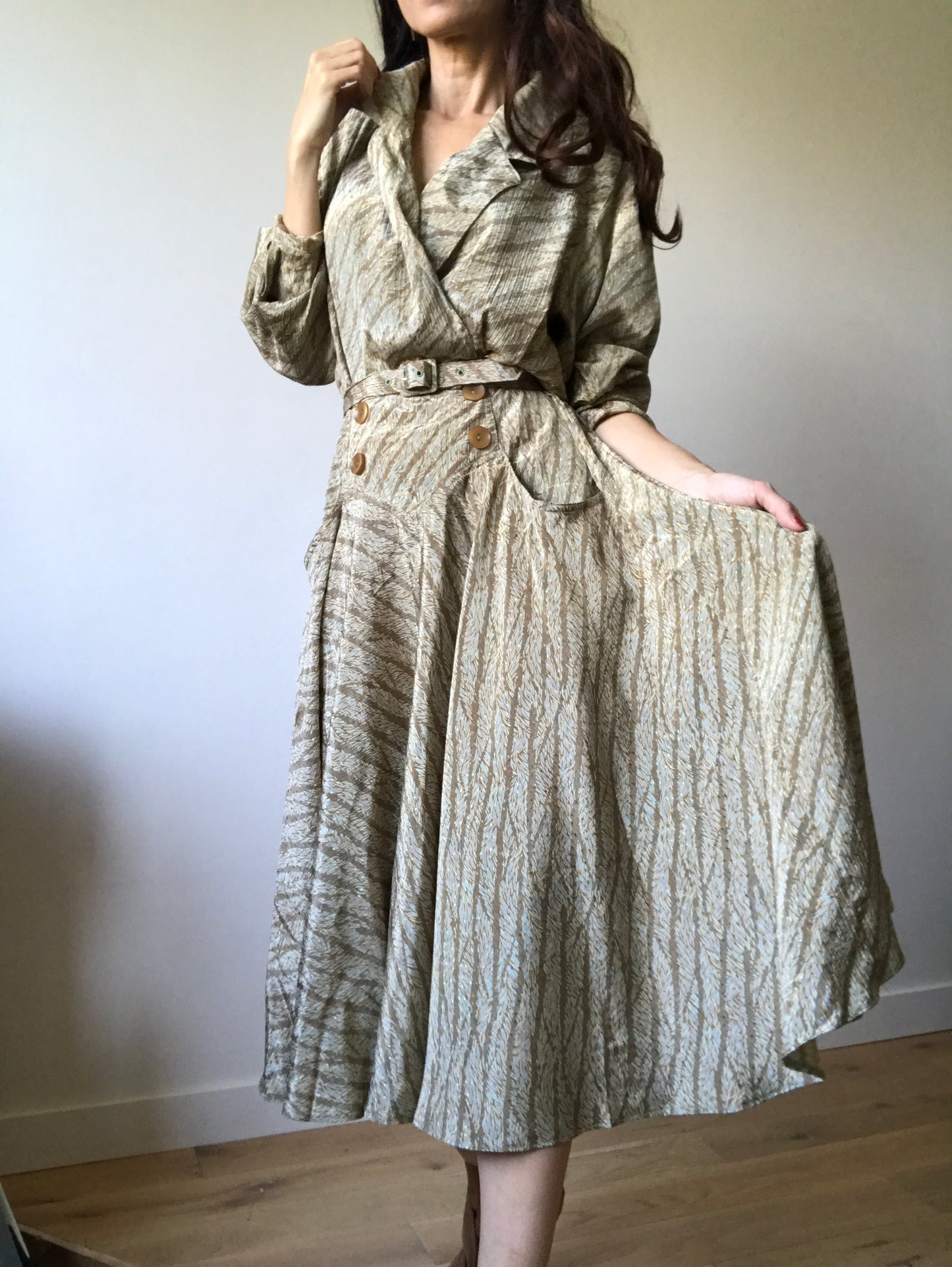 vintage midi dress 80s