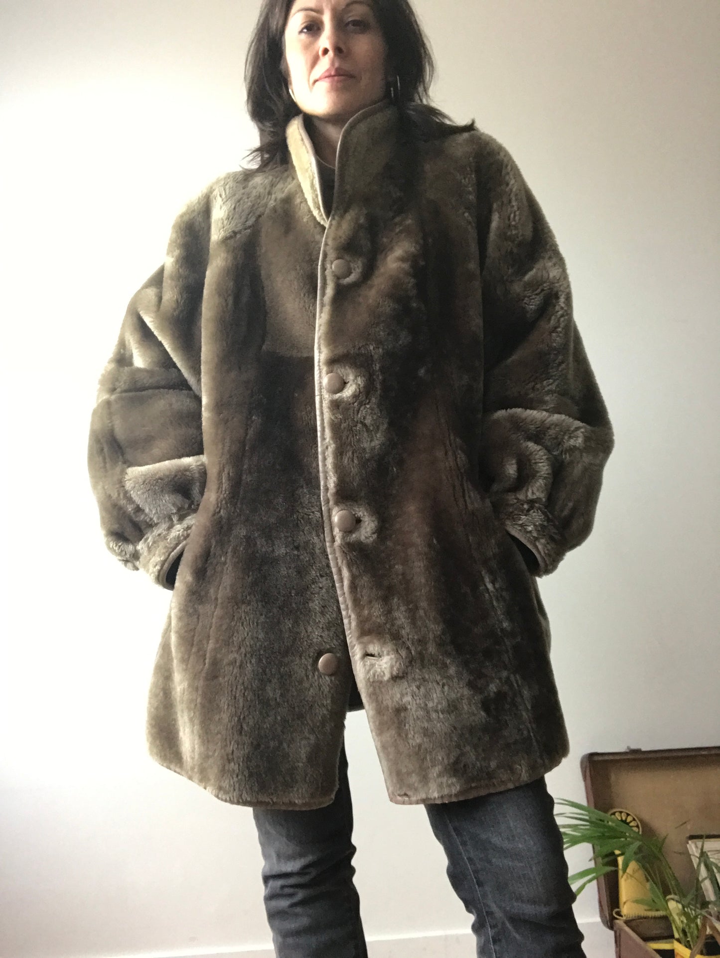 reversible napa coat 90s