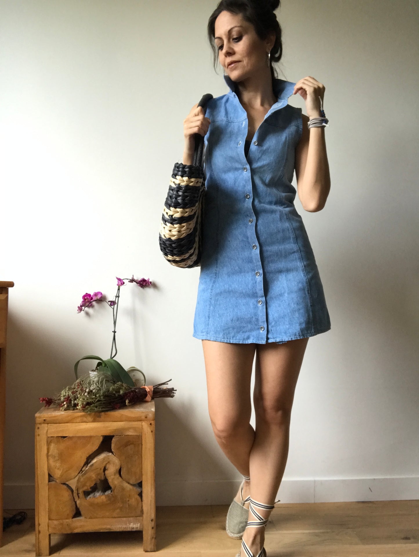 Vintage denim dress